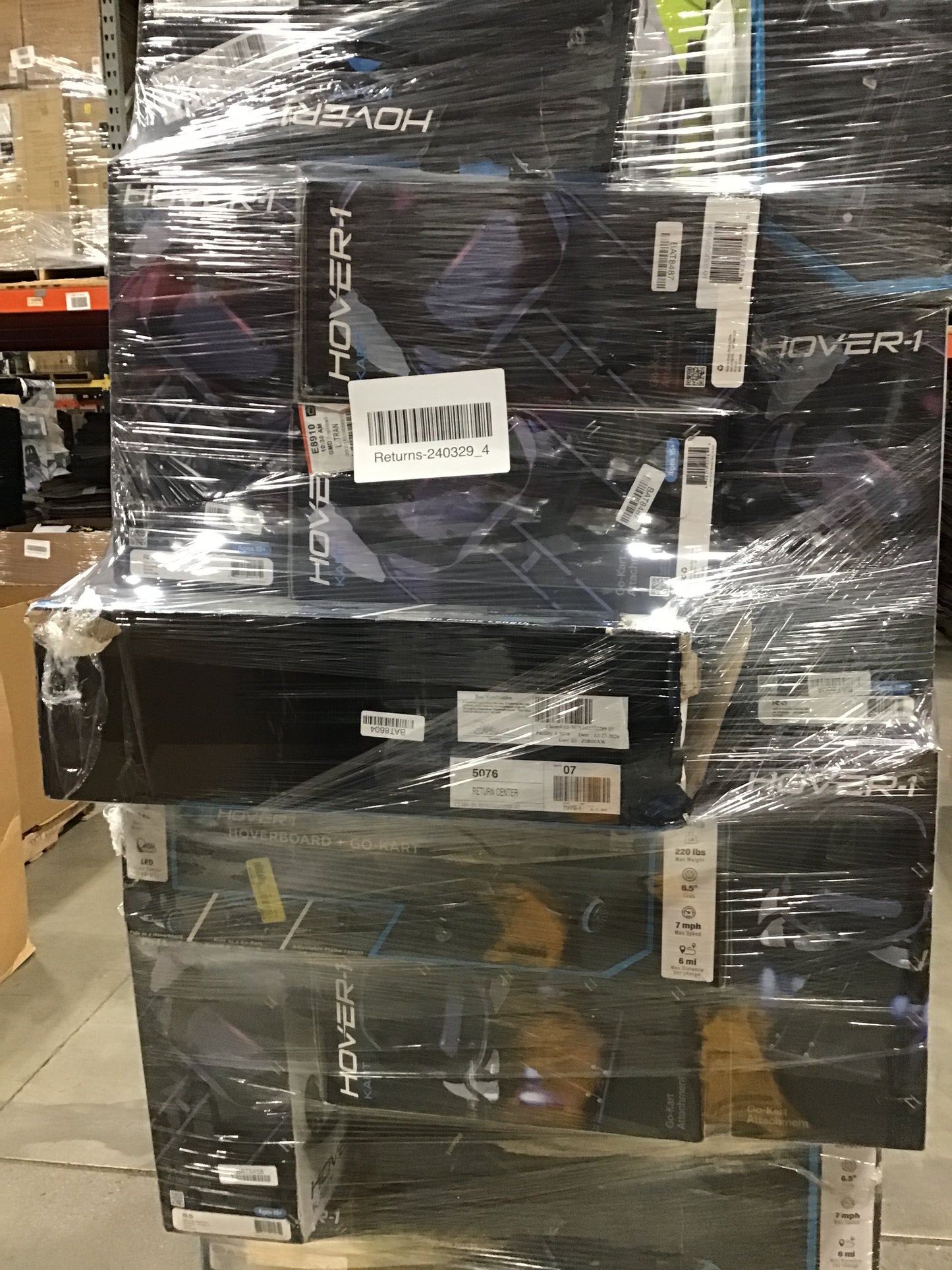 Liquidation Pallet of Hoverboard Attachments and Hoverboards | Pallet-HVE | 240329_4