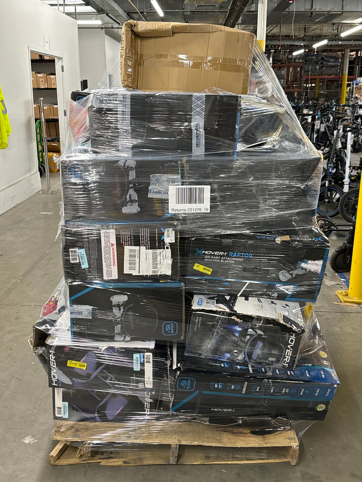 Liquidation Pallet of Accessories, Hoverboard Attachments and Hoverboards | Pallet-FFA | 231229_19