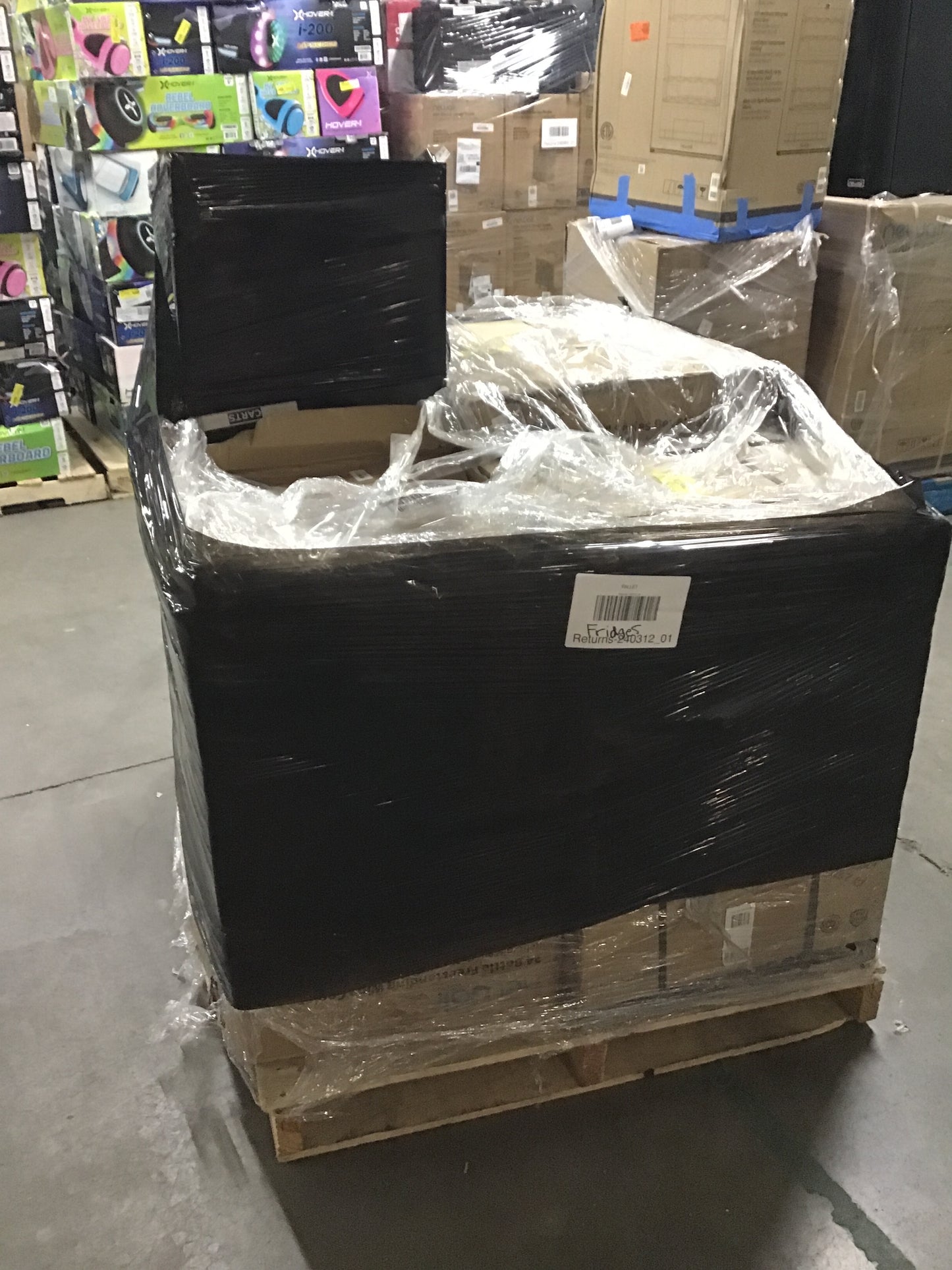 Liquidation Pallet of Compact Fridges | Pallet-HJC | 240312_01