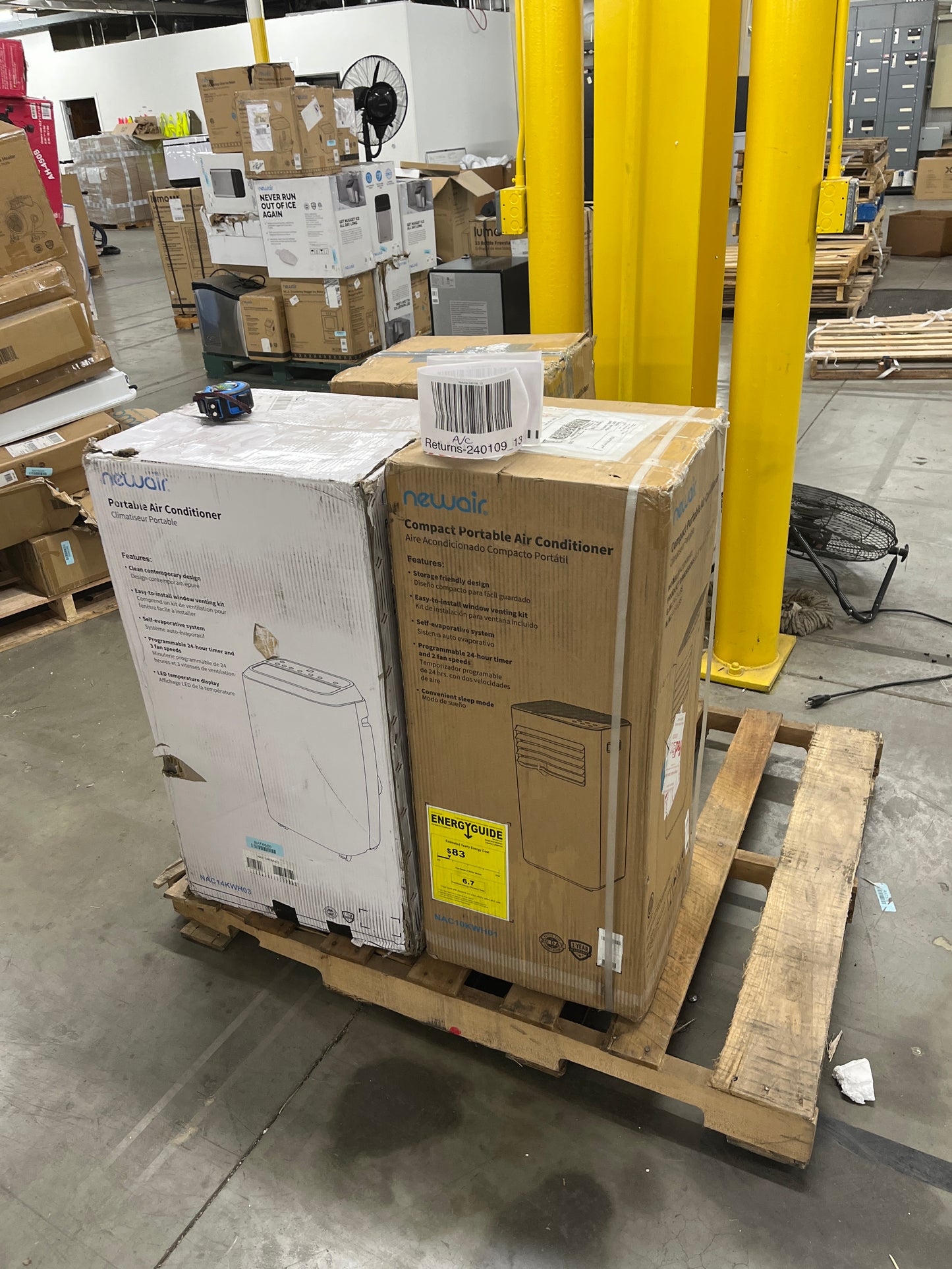 Liquidation Pallet of Portable HVACs,  and  | Pallet-FHM | 240109_13