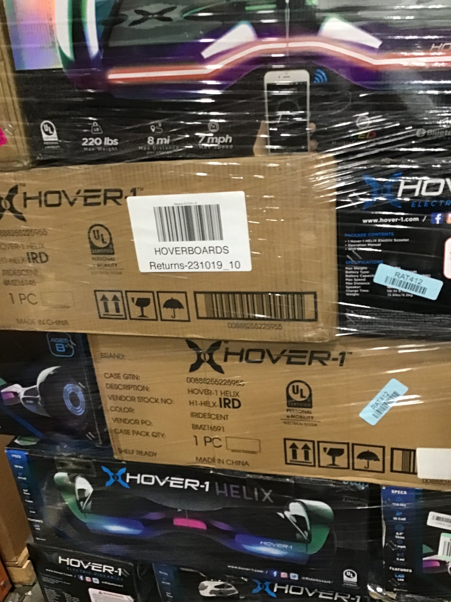 Liquidation Pallet of Hoverboards | Pallet-EKF | 231019_10