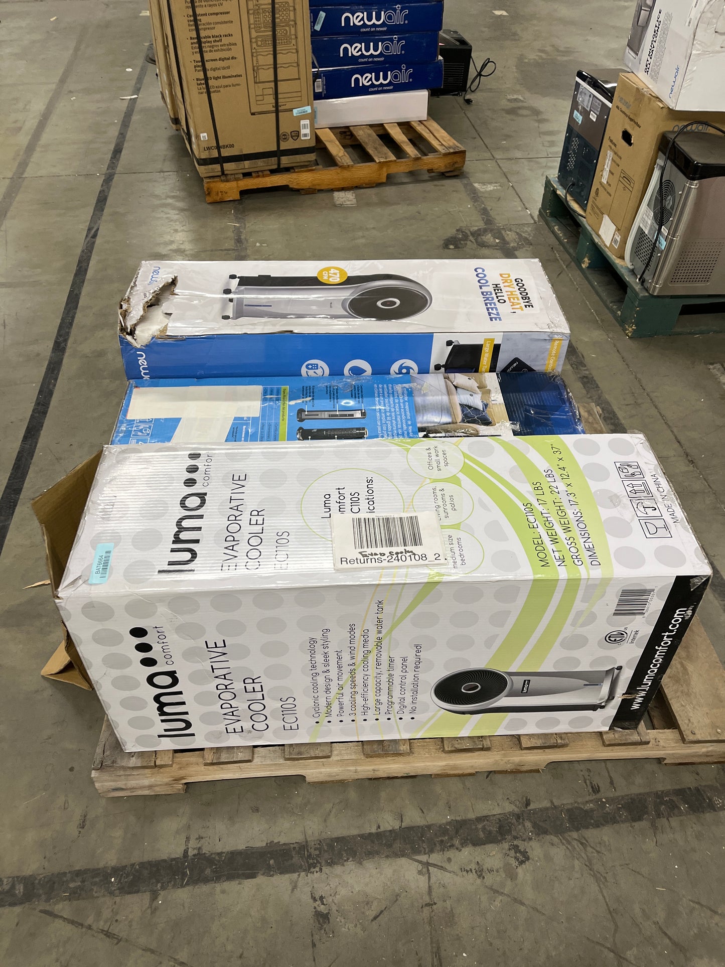 Liquidation Pallet of Home Goods, Portable HVACs and  | Pallet-FHN | 240108_2