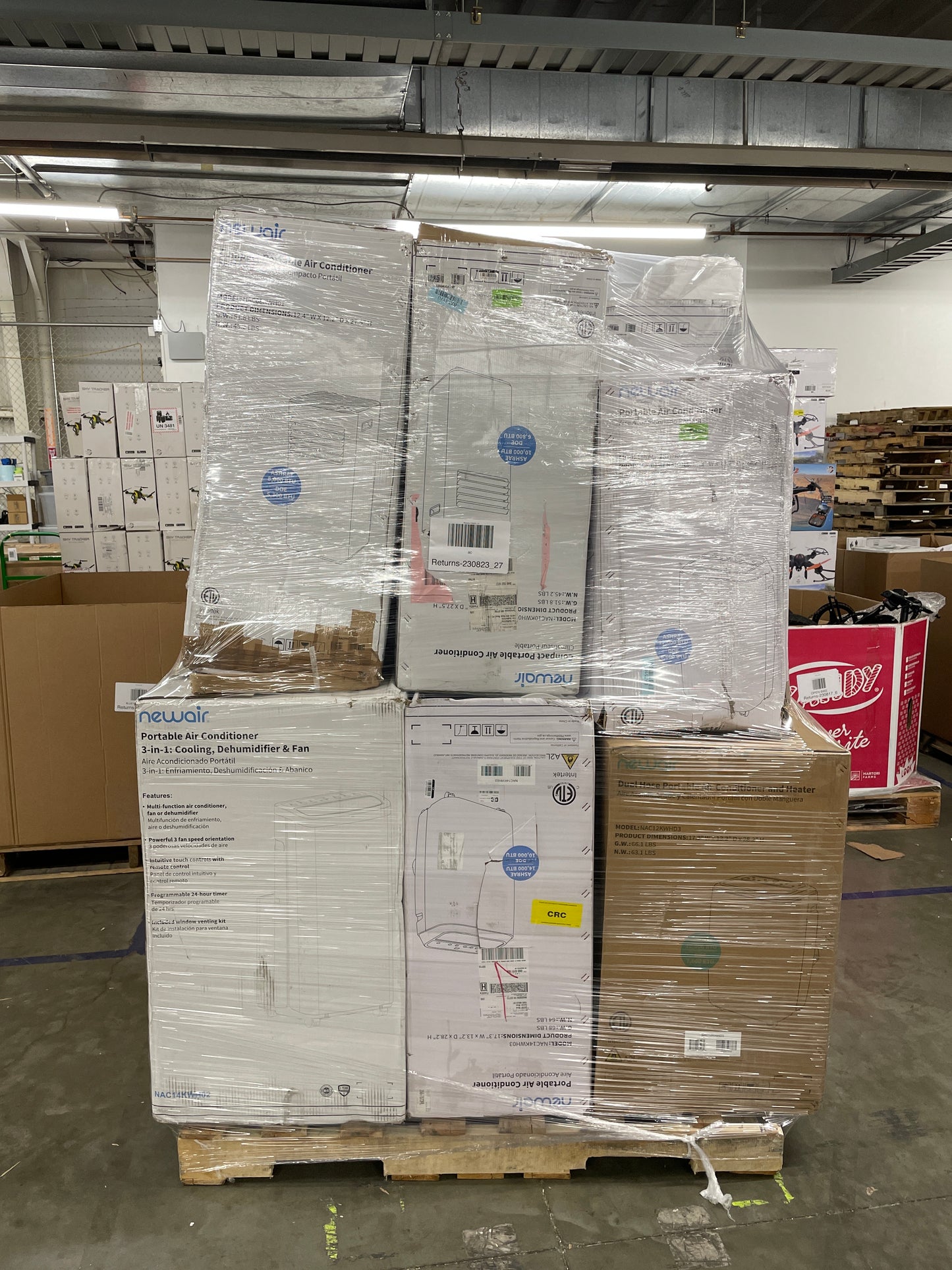 Liquidation Pallet of Portable HVACs | Pallet-DDY | 230823_27