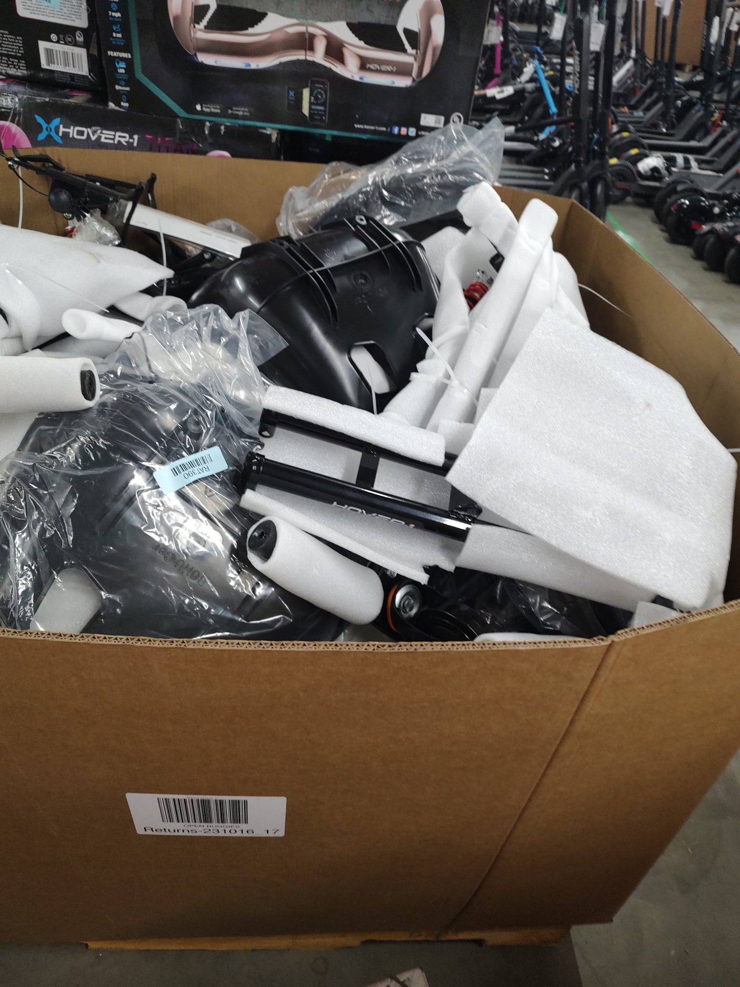 Liquidation Pallet of Hoverboard Attachments | Pallet-EFS | 231016_17