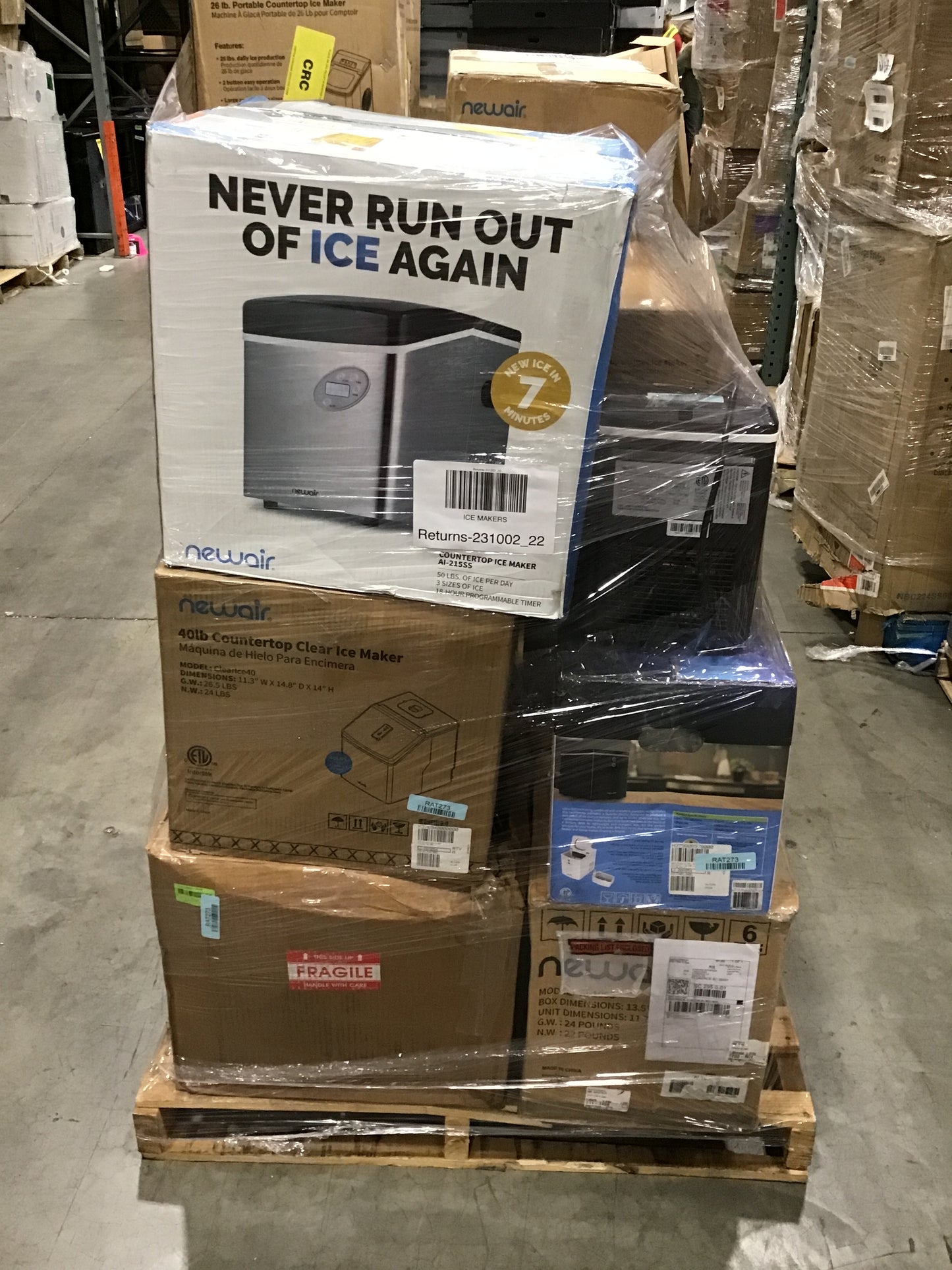 Liquidation Pallet of Compact Ice Makerss | Pallet-ECN | 231002_22