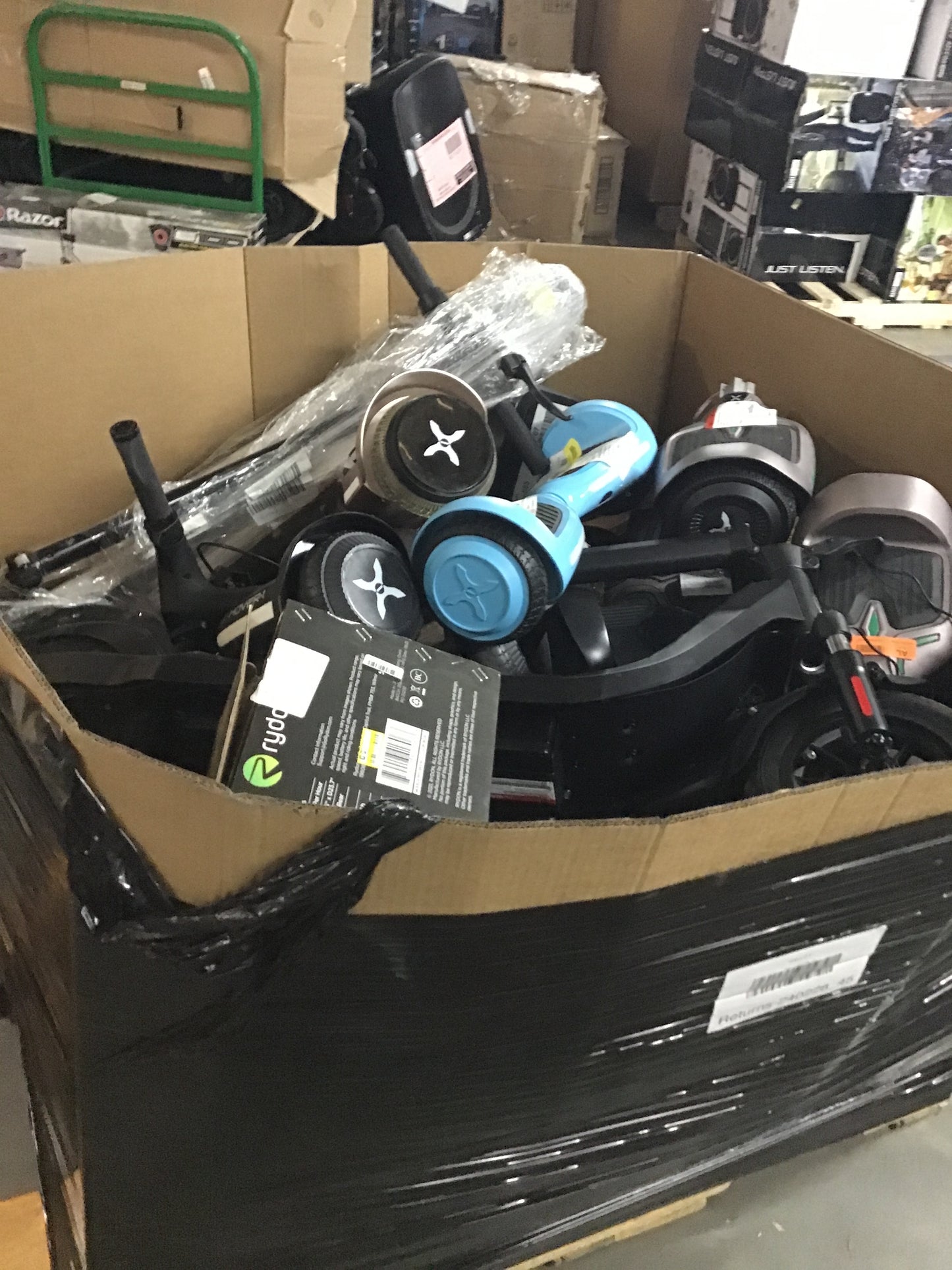 Liquidation Pallet of Hoverboards and Electric Scooters | Pallet-GZP | 240228_45