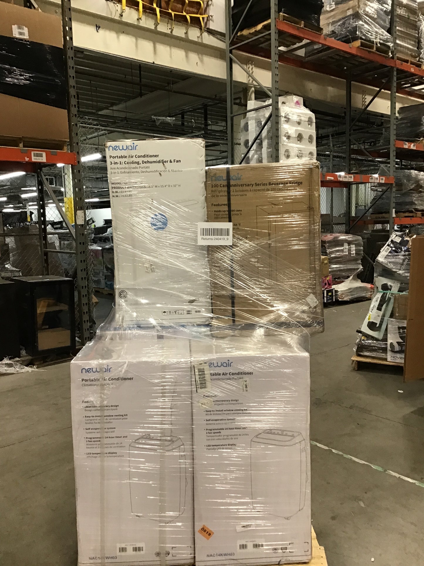 Liquidation Pallet of Portable HVACs, Compact Fridges and  | Pallet-HXJ | 240419_9