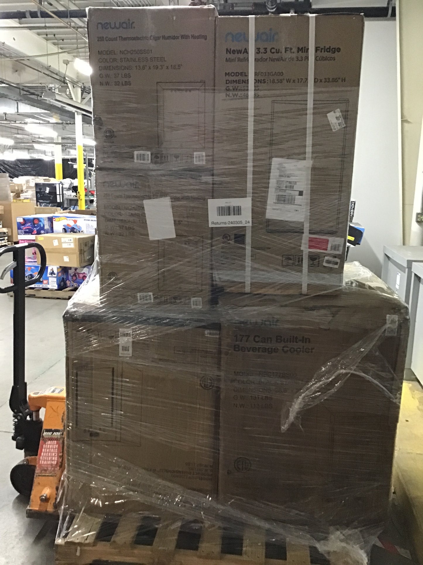 Liquidation Pallet of Compact Fridges | Pallet-HDY | 240305_24