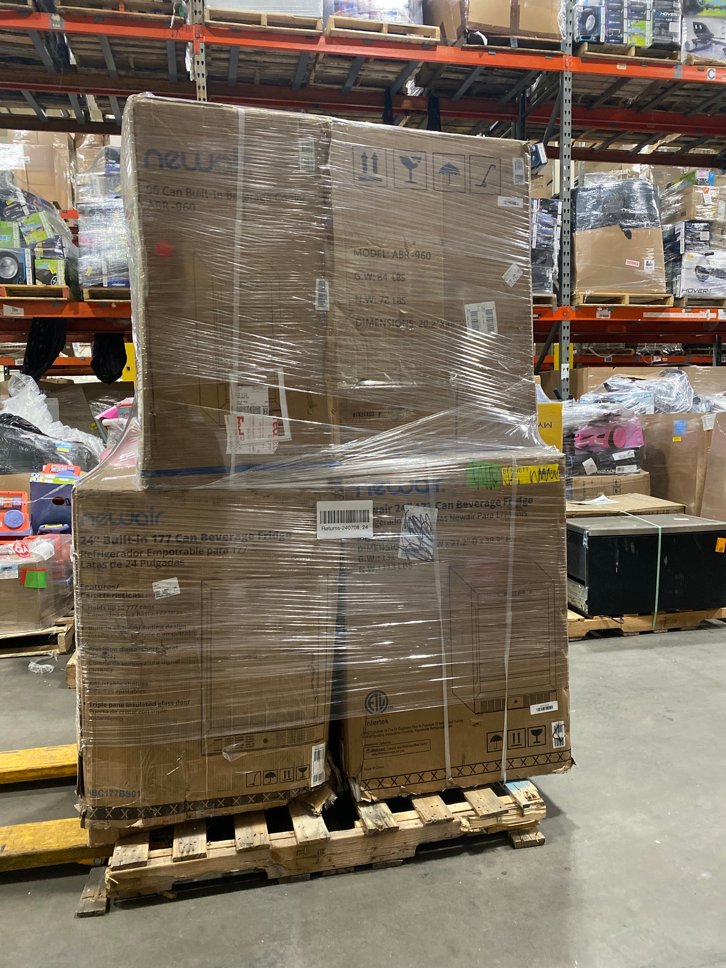 Liquidation Pallet of Compact Fridges | Pallet-IPR | 240708_24