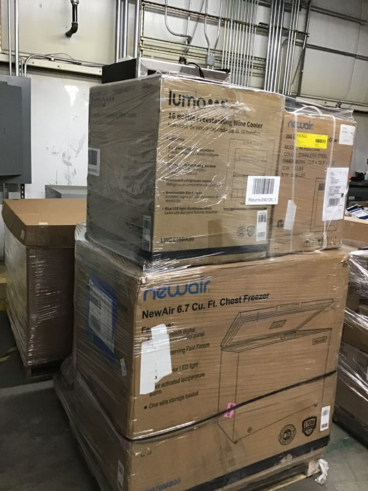 Liquidation Pallet of Compact Fridges and Compact Humidors | Pallet-FWP | 240126_1