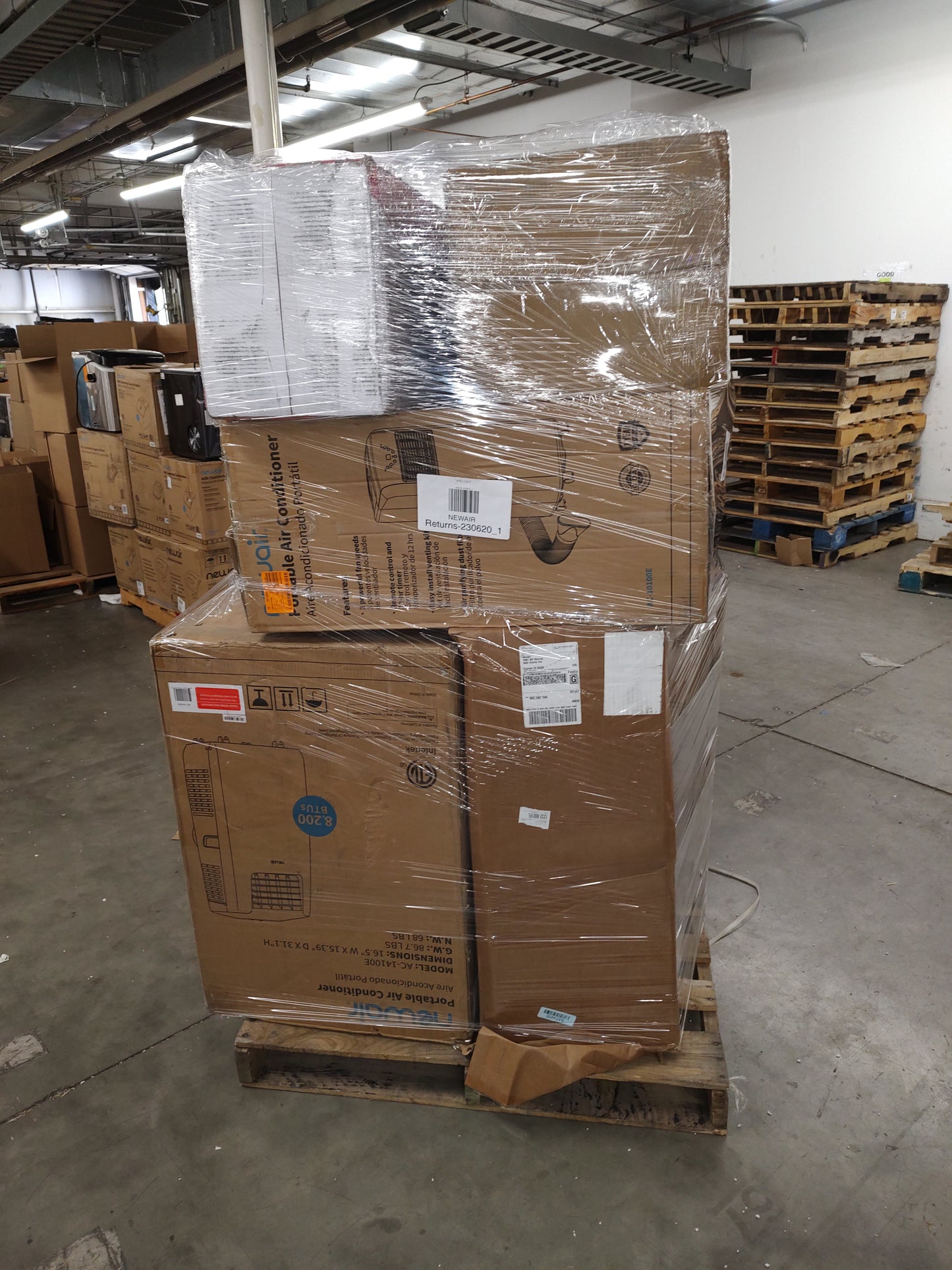 Liquidation Pallet of Portable HVACs,  and  | Pallet-BND | 230620_1