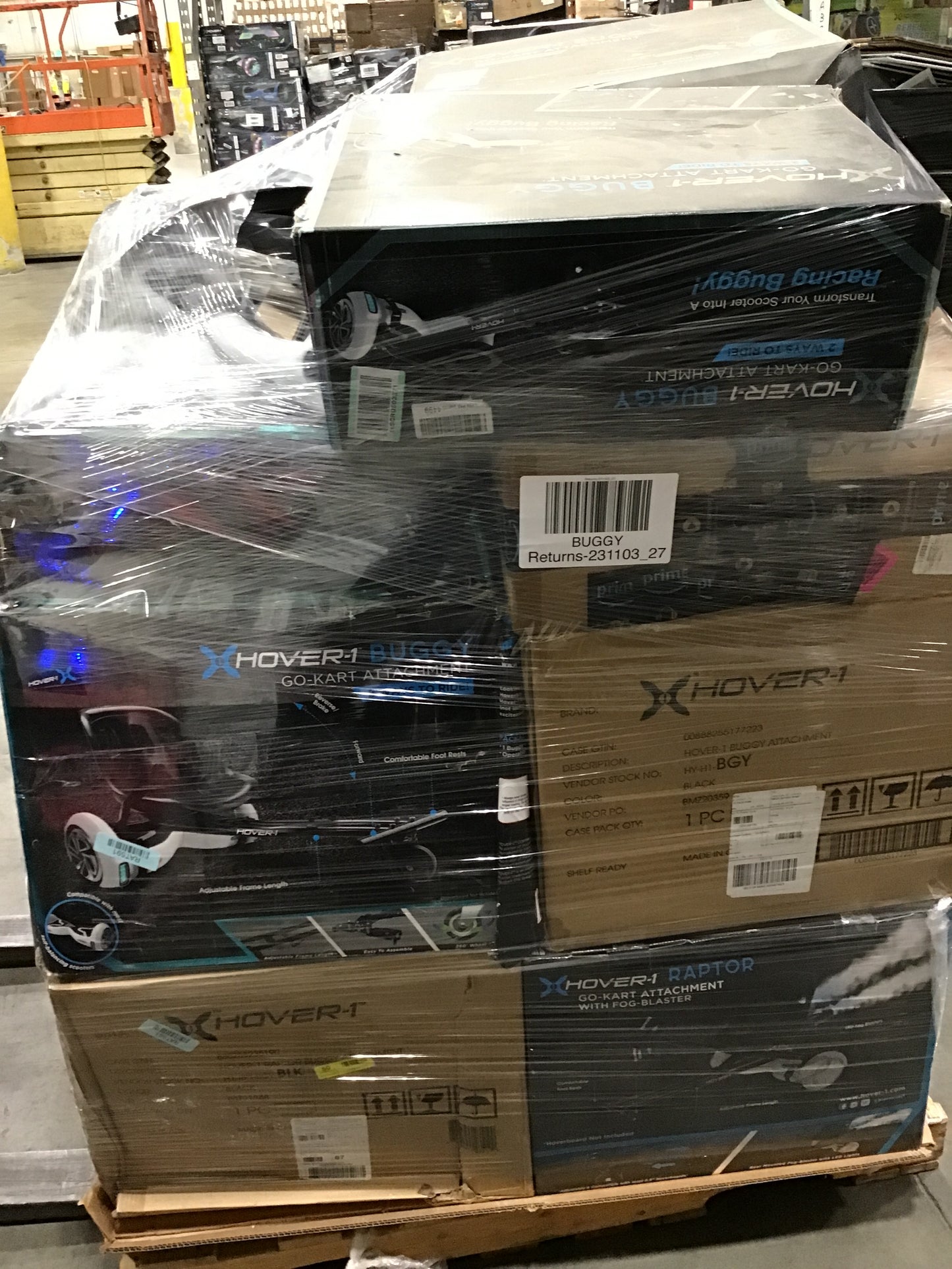 Liquidation Pallet of Hoverboard Attachments and Accessories | Pallet-EQB | 231103_27