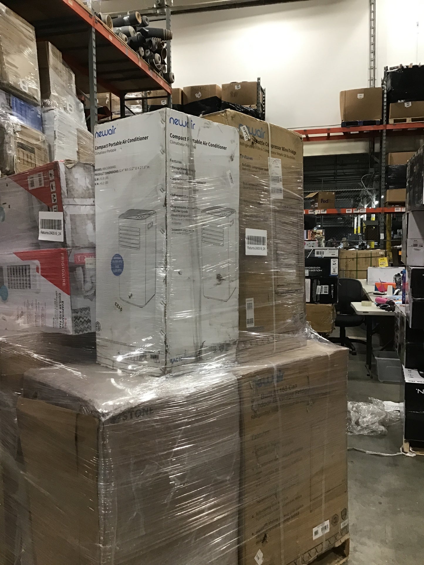 Liquidation Pallet of Portable HVACs and Compact Fridges | Pallet-IEA | 240516_24