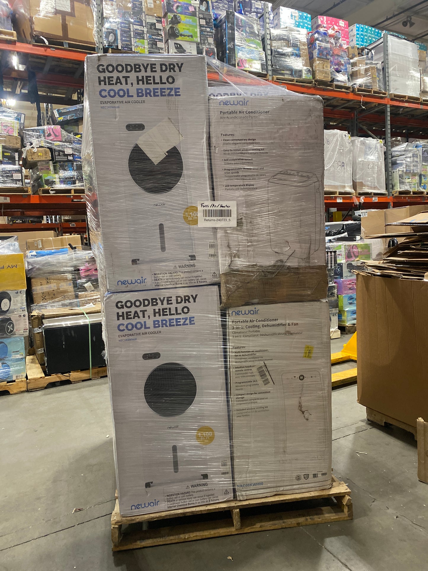 Liquidation Pallet of Portable HVACs,  and  | Pallet-IRZ | 240723_5