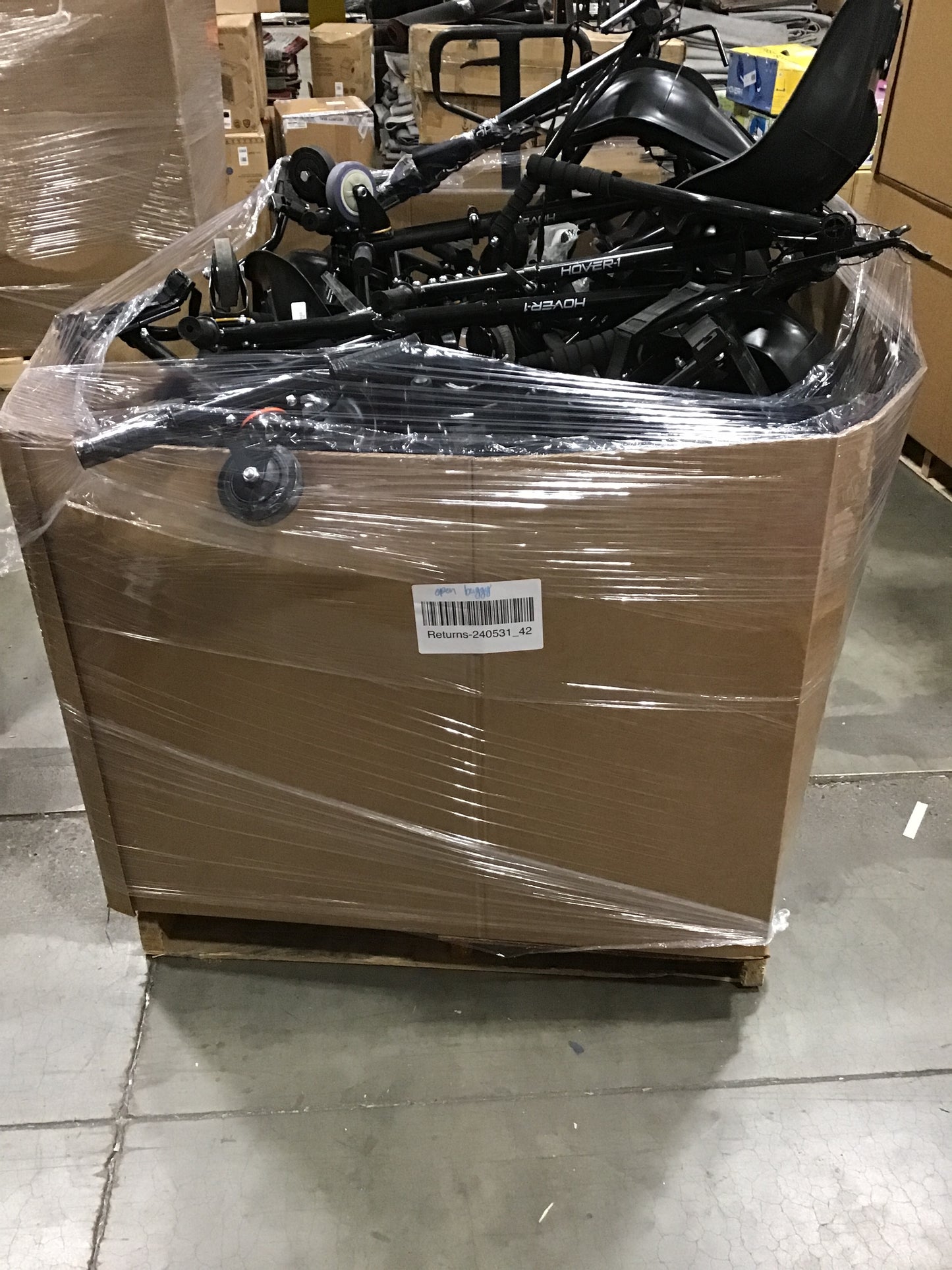 Liquidation Pallet of Hoverboard Attachments and Hoverboards | Pallet-IJF | 240531_42