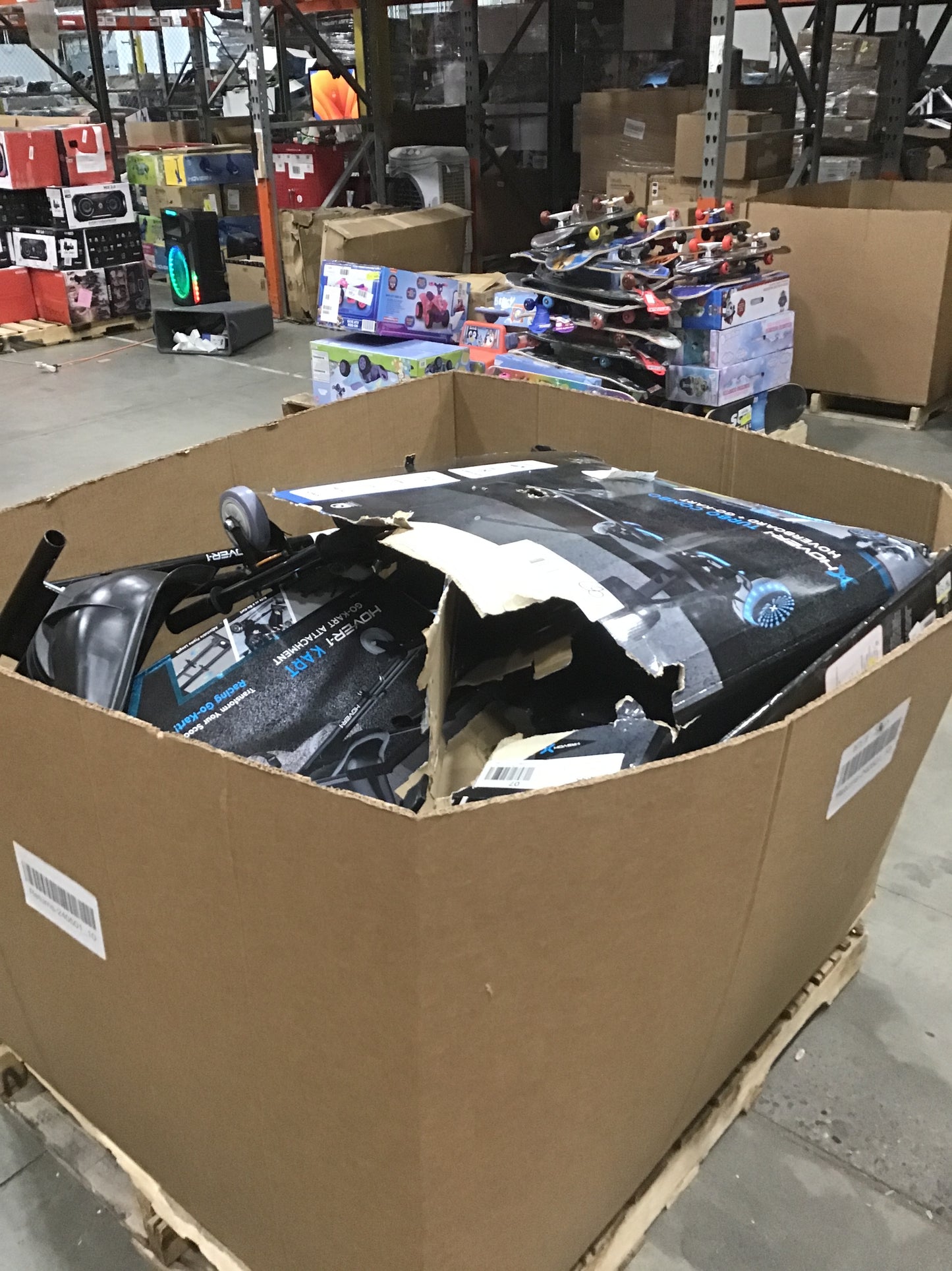 Liquidation Pallet of Hoverboard Attachments, Hoverboards and  | Pallet-ICV | 240501_10