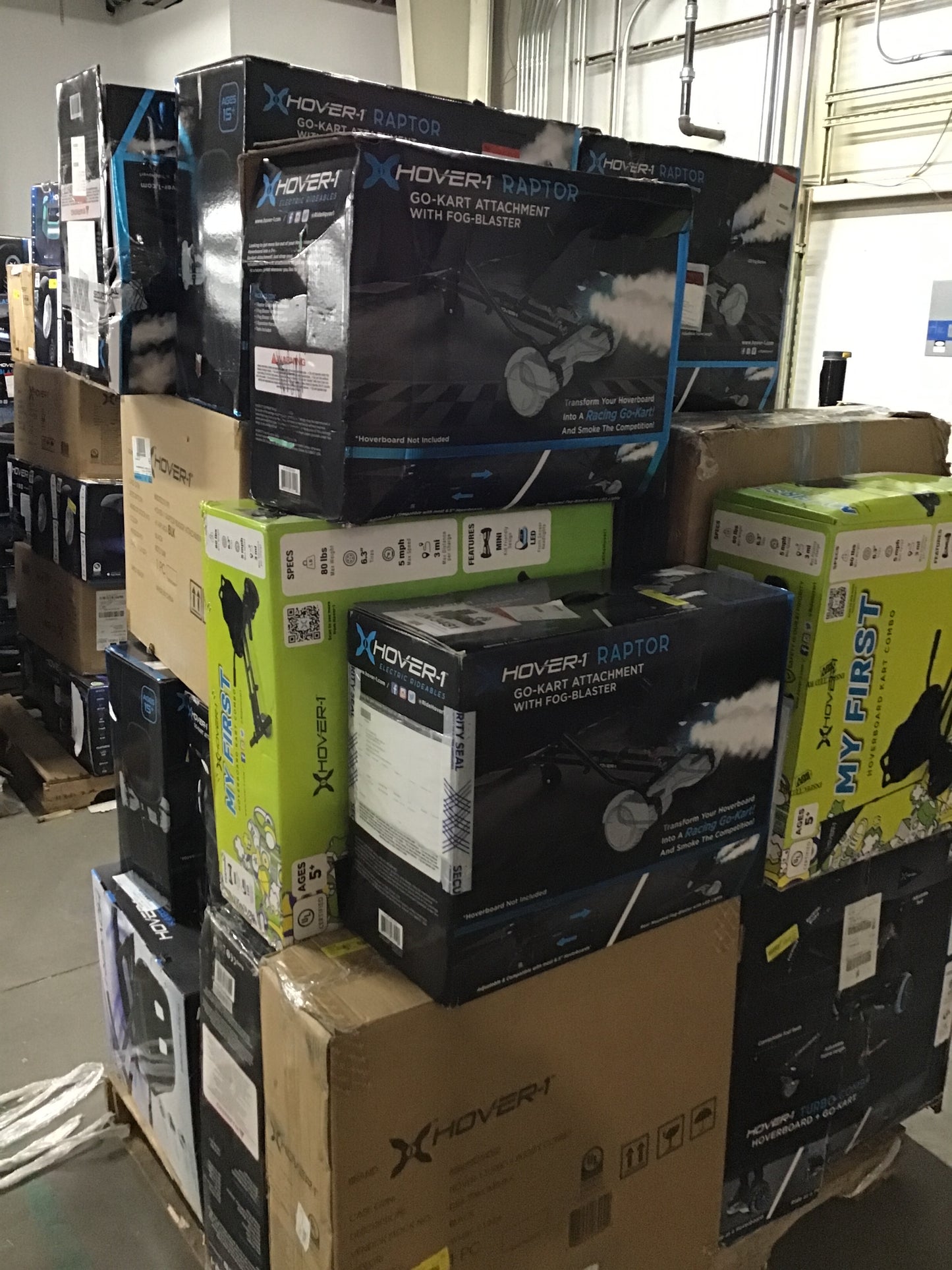 Liquidation Pallet of Accessories, Hoverboard Attachments and Hoverboards | Pallet-HBD | 240229_19