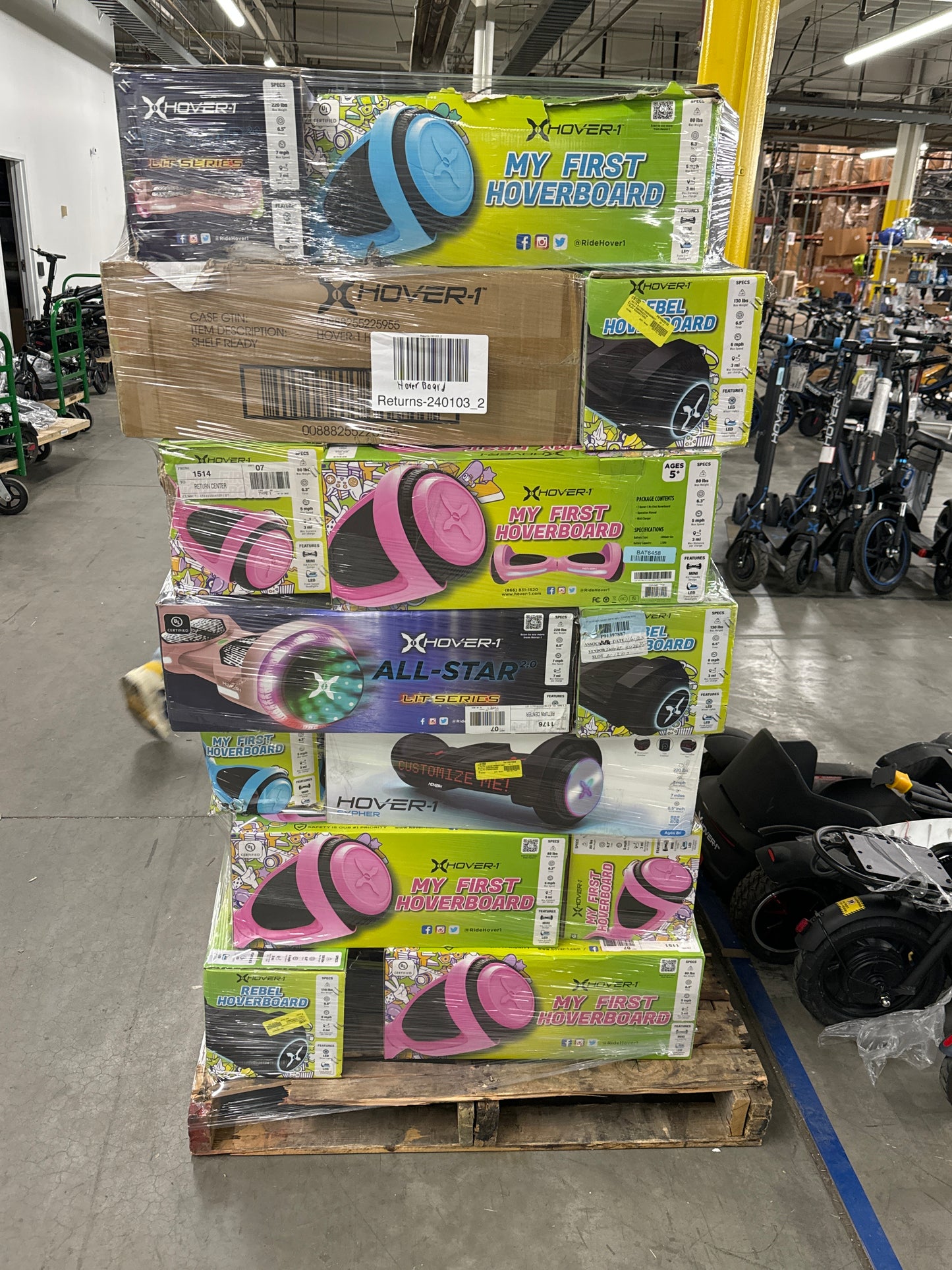 Liquidation Pallet of Hoverboards | Pallet-FFE | 240103_2