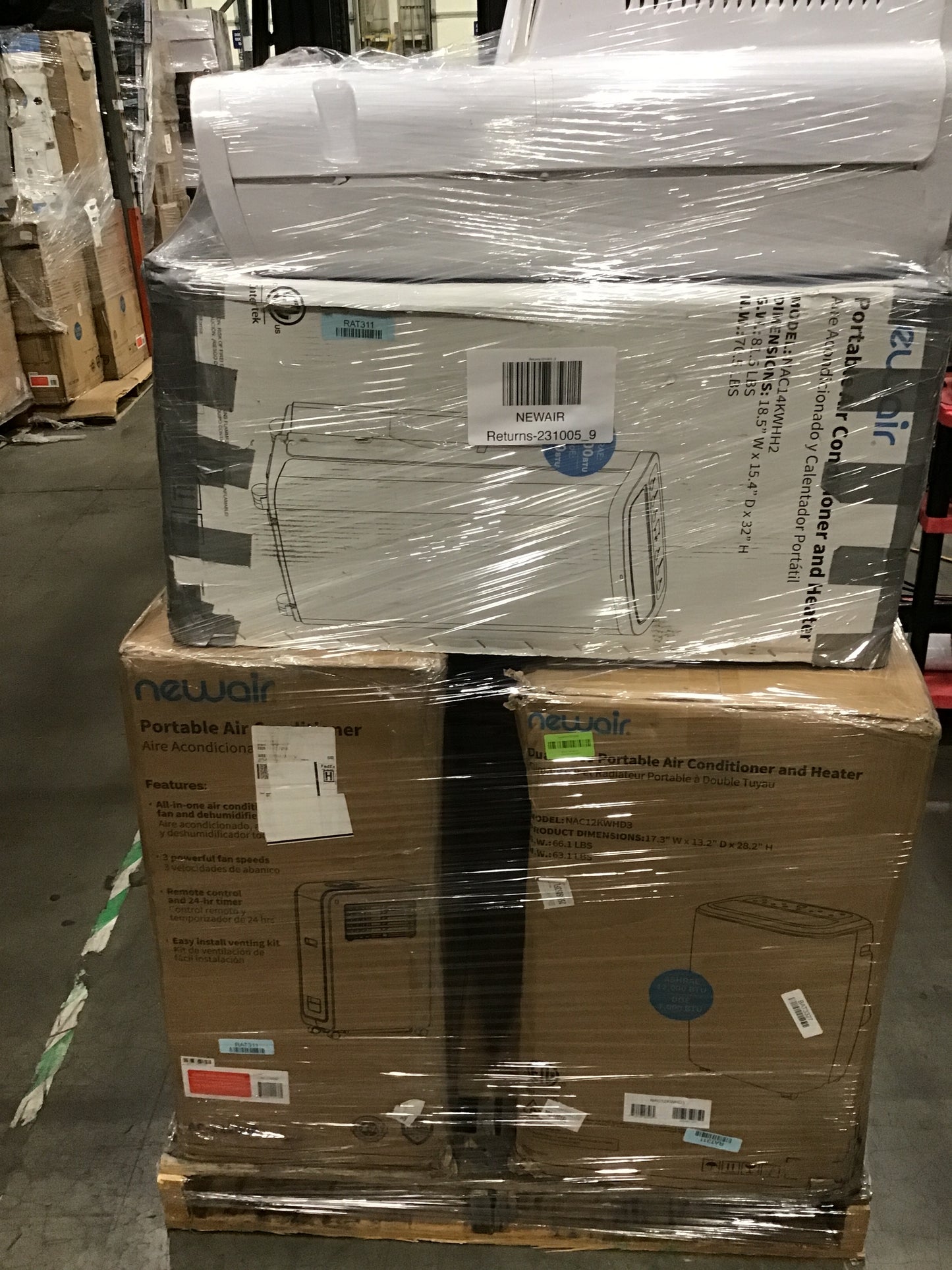 Liquidation Pallet of Portable HVACs,  and  | Pallet-DYY | 231005_9