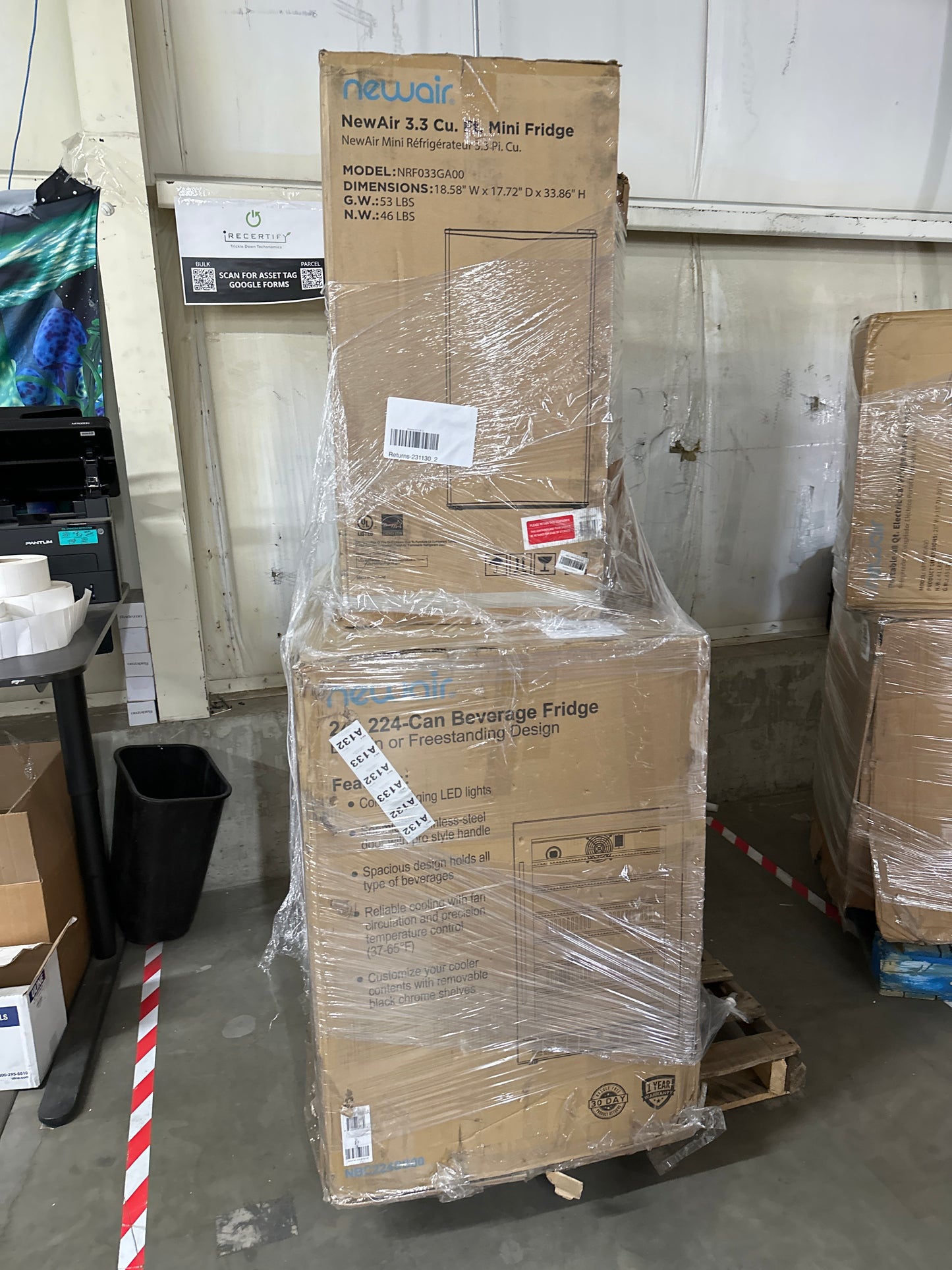 Liquidation Pallet of Compact Fridges | Pallet-EWL | 231130_2