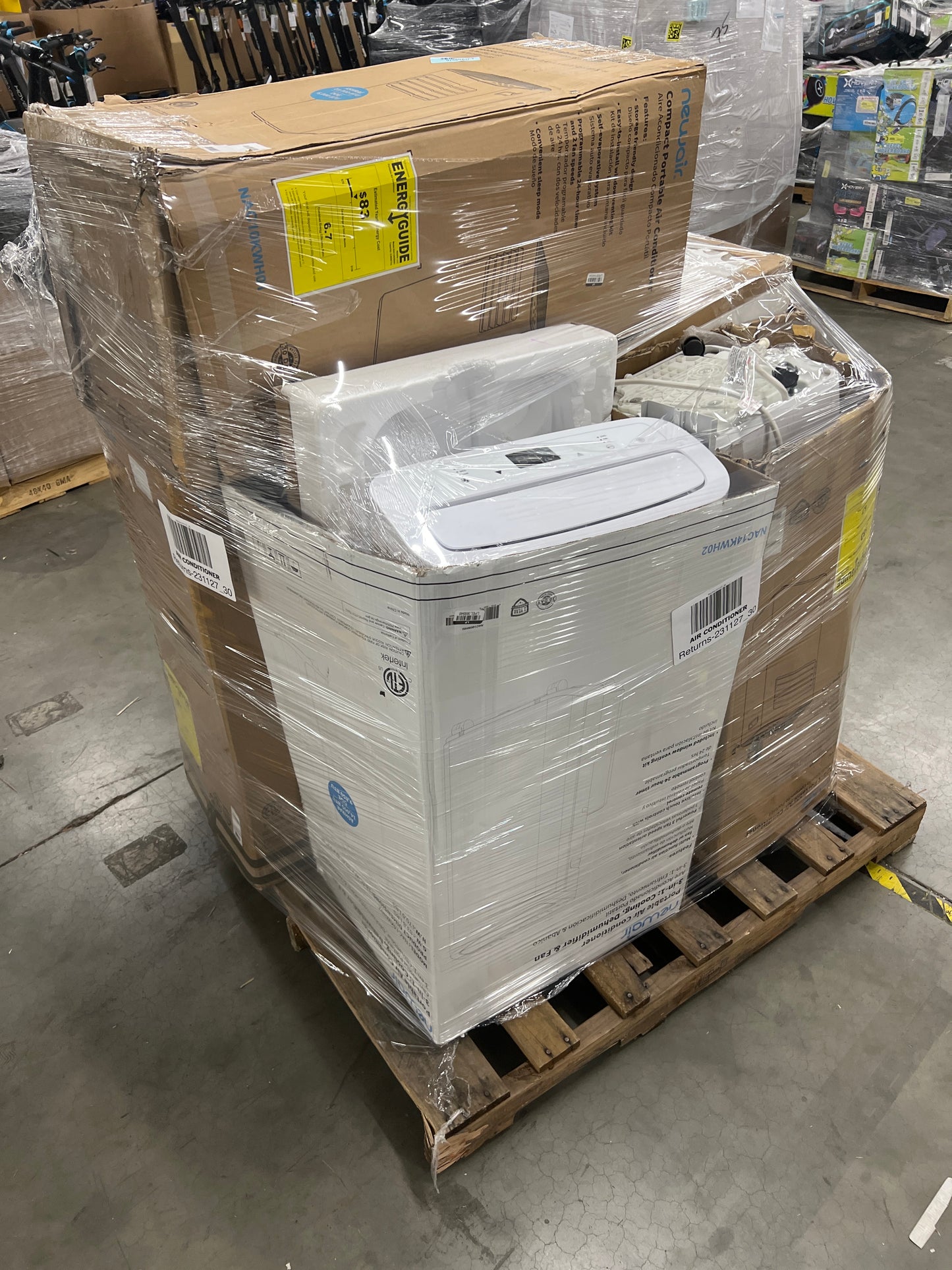 Liquidation Pallet of Portable HVACs,  and  | Pallet-EXR | 231127_30