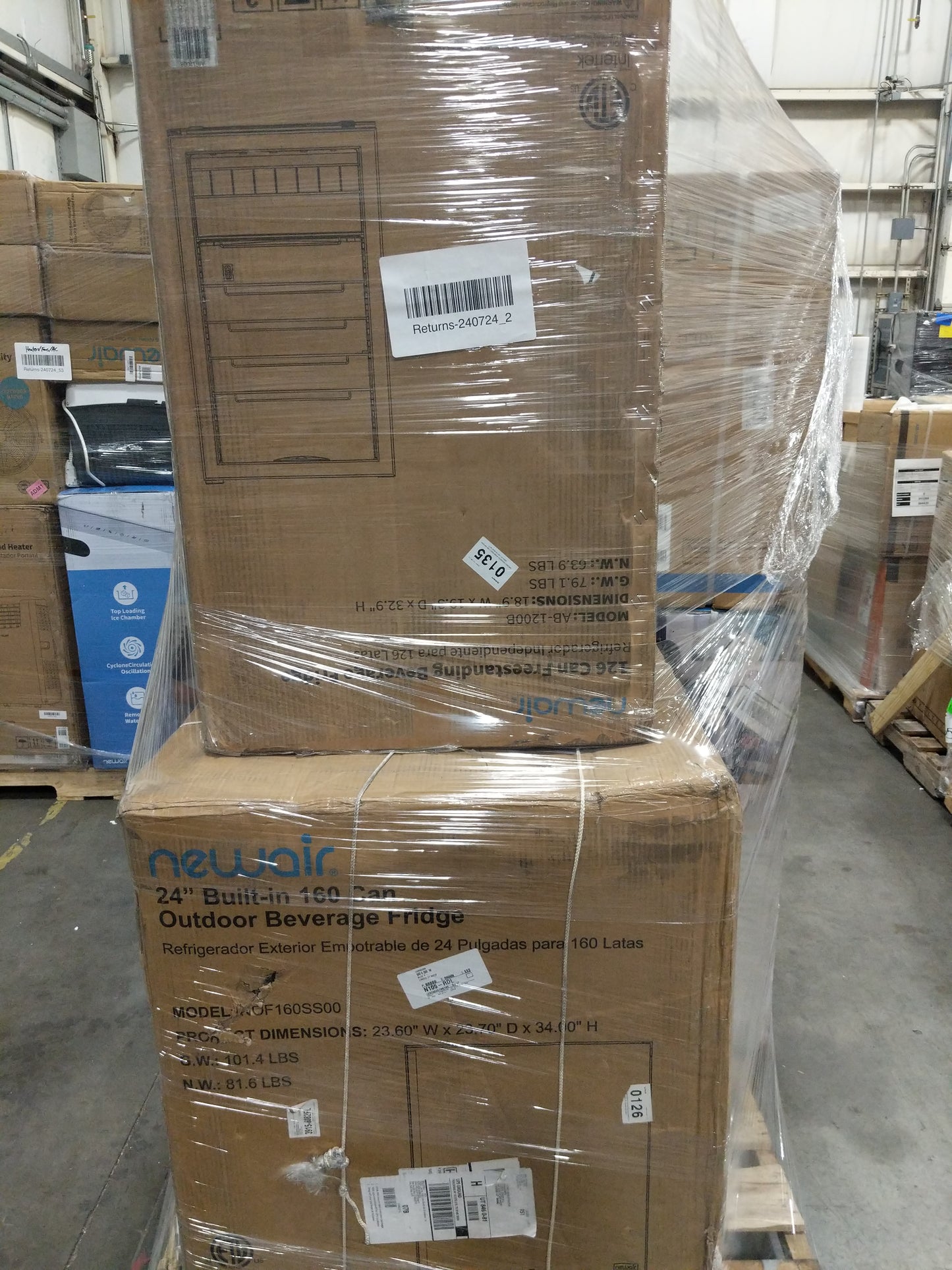 Liquidation Pallet of Compact Fridges,  and  | Pallet-ISV | 240724_2