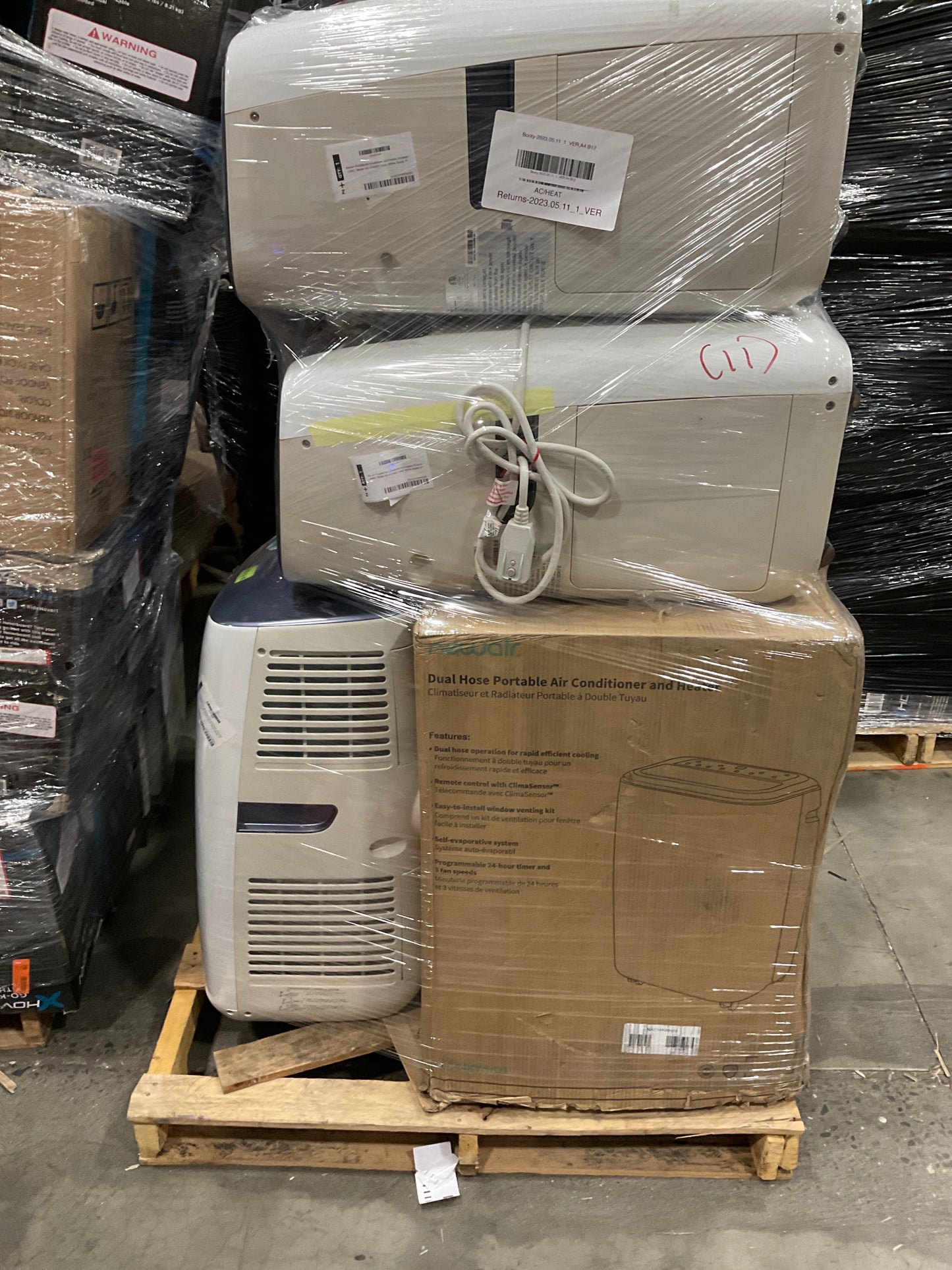 Liquidation Pallet of Portable HVACs,  and  | Pallet-AUR | 2023.05.11_1_VER