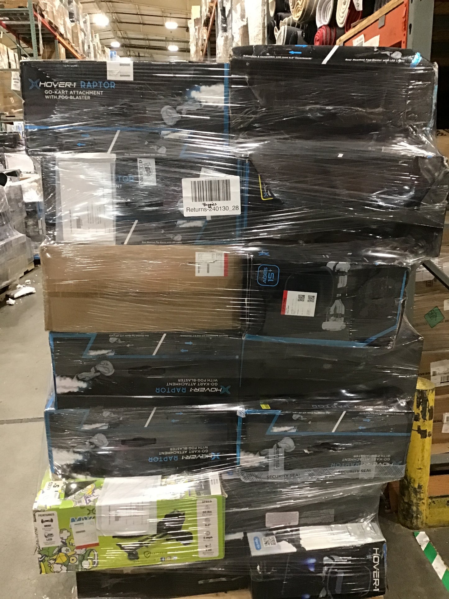 Liquidation Pallet of Accessories, Hoverboard Attachments and Hoverboards | Pallet-GAY | 240130_28