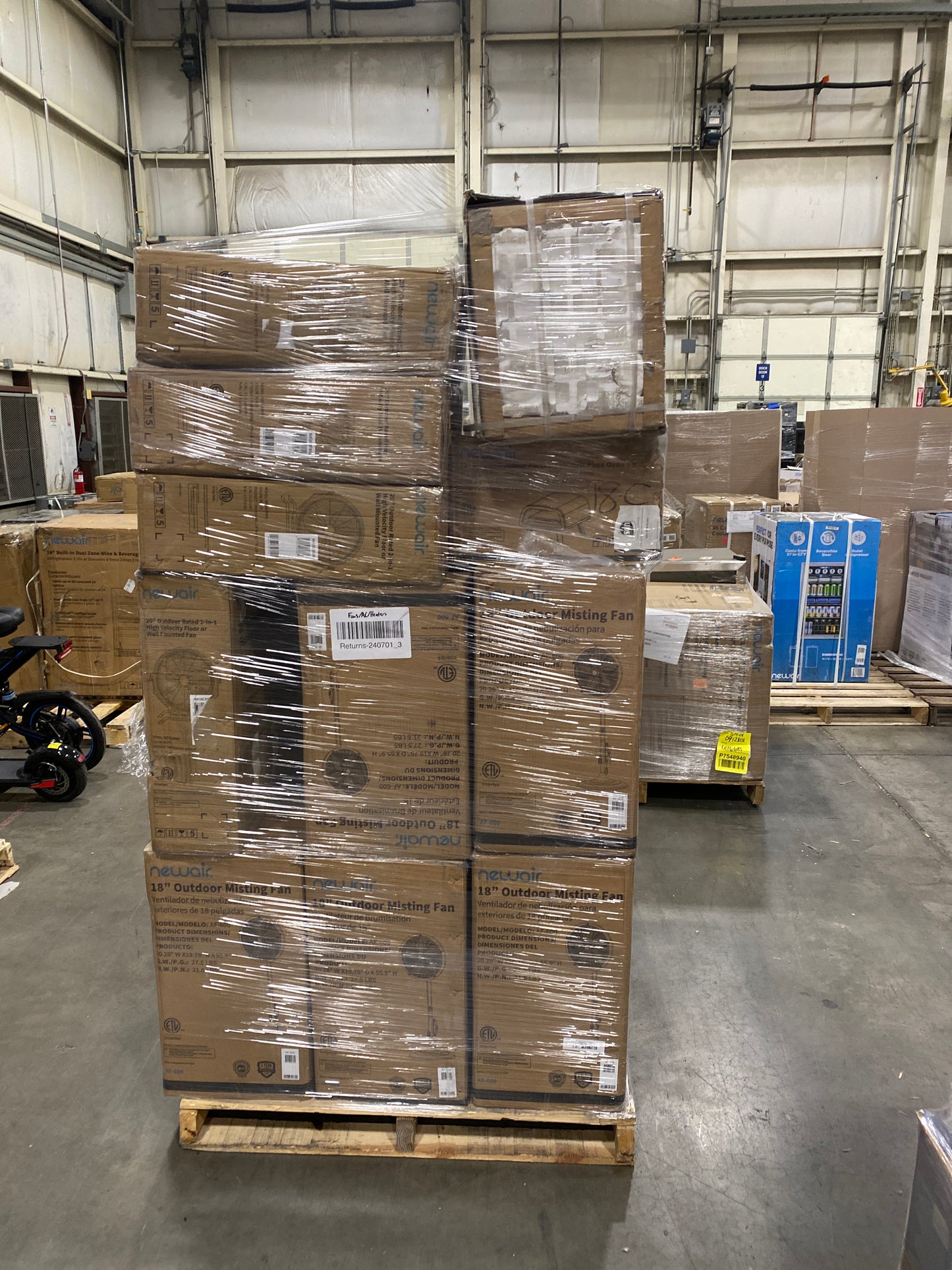 Liquidation Pallet of Portable HVACs, Foods and  | Pallet-IQO | 240701_3