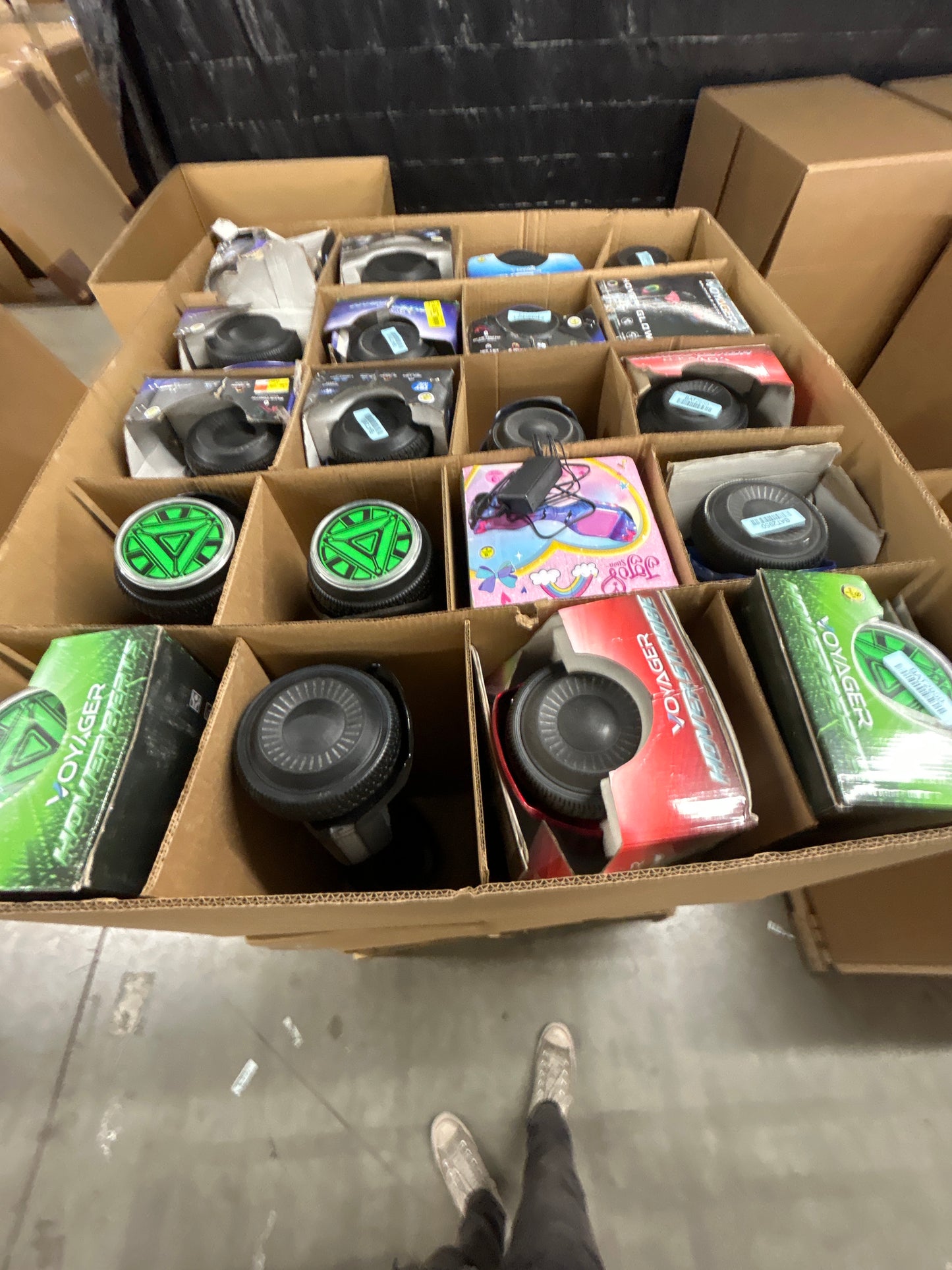 Liquidation Pallet of Hoverboards, Toys and Security Devices, Pallet-AEL