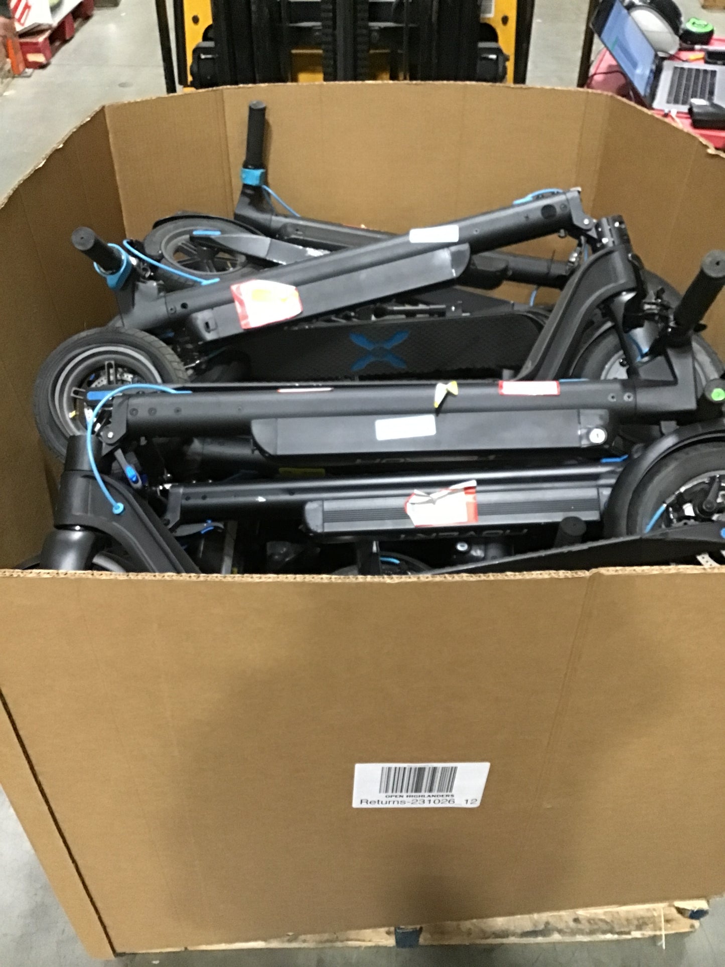 Liquidation Pallet of Electric Scooters, Pallet-END