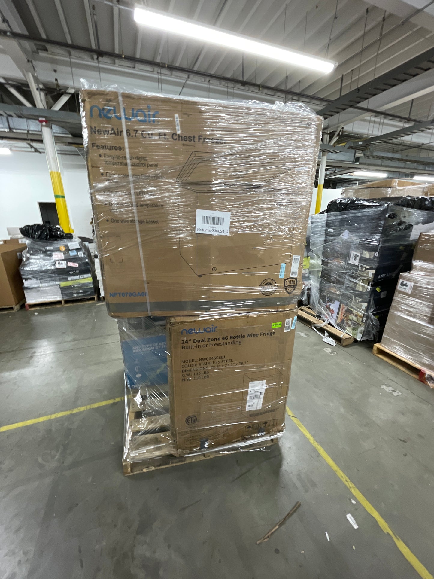 Liquidation Pallet of Compact Fridges, Pallet-DDT