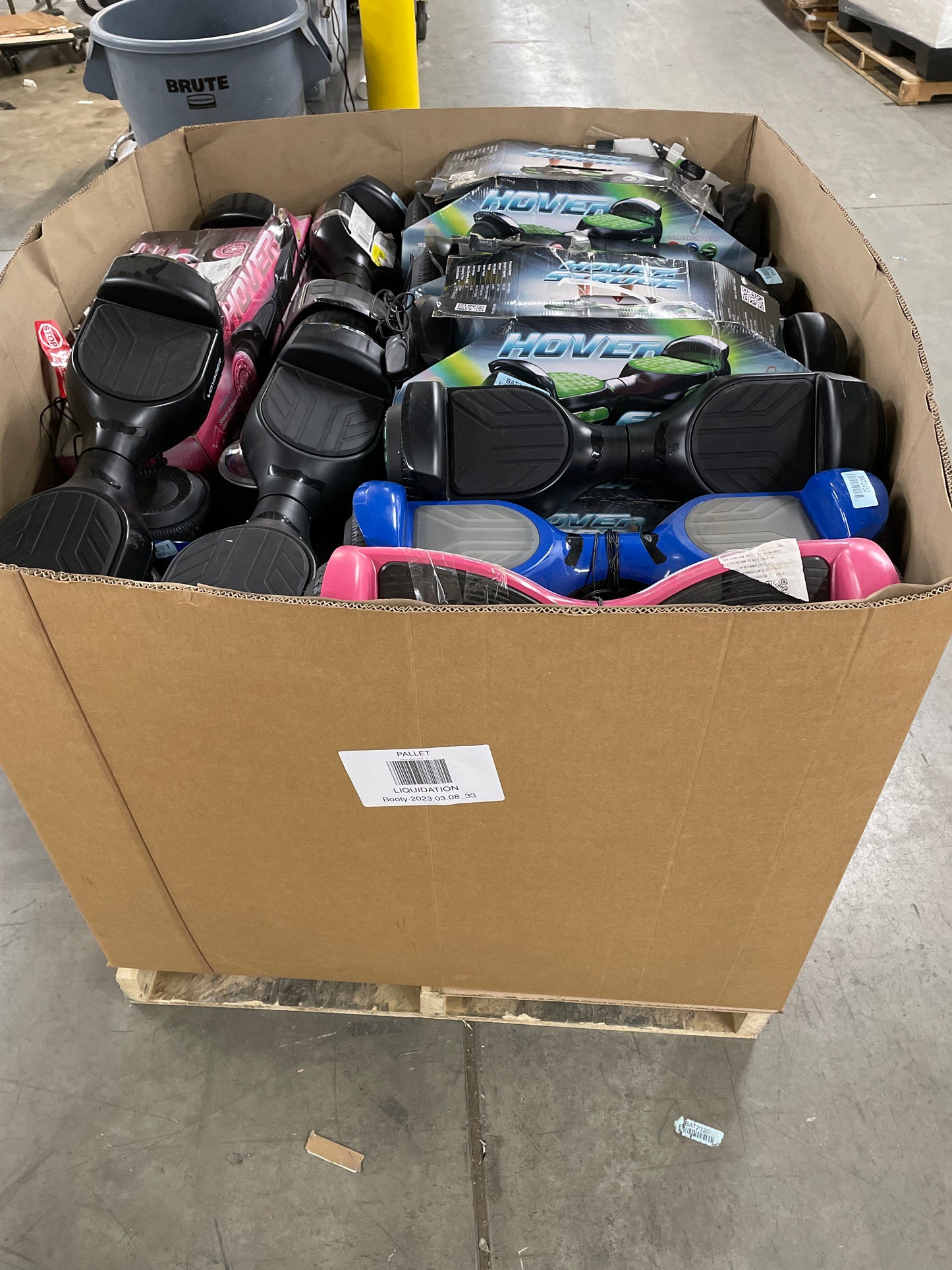 Liquidation Pallet of Hoverboards, Pallet-QE