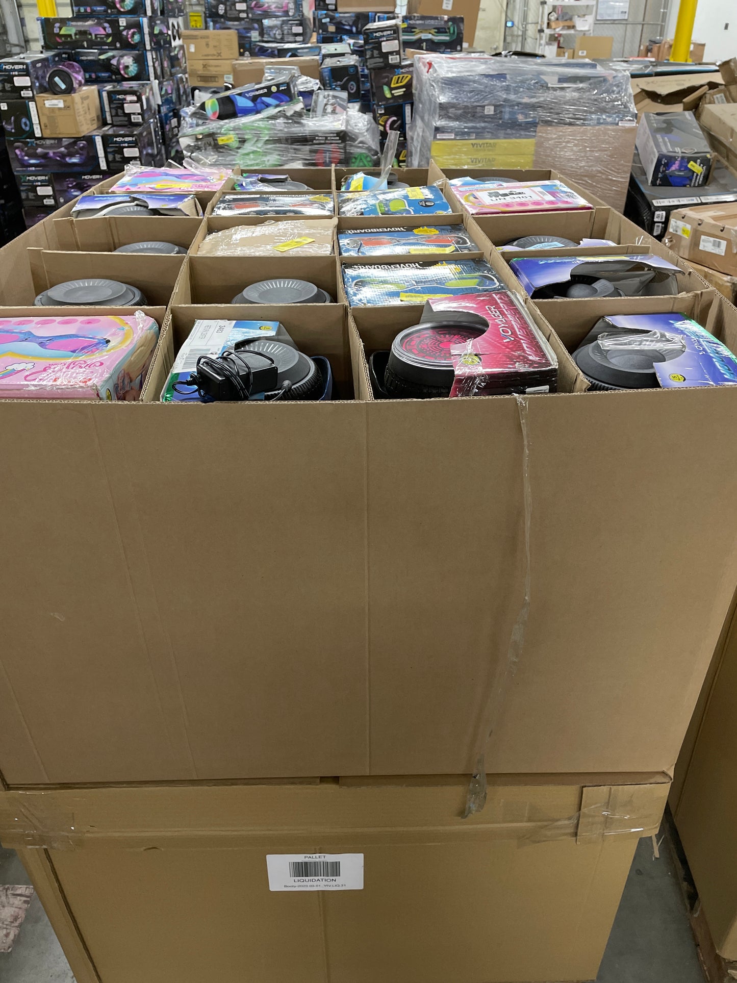 Liquidation Pallet of Hoverboards and Toys, Pallet-KN