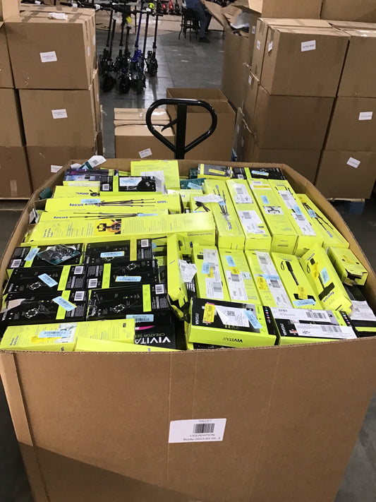 Liquidation Pallet of Camera Accessories, Lights and Phone Accessories, Pallet-UX