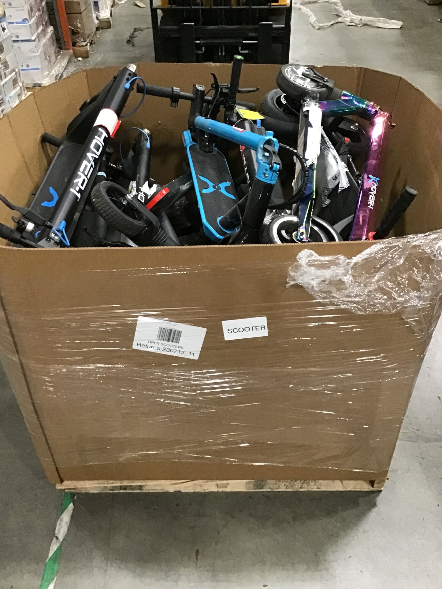 Liquidation Pallet of Electric Scooters, Pallet-CPI