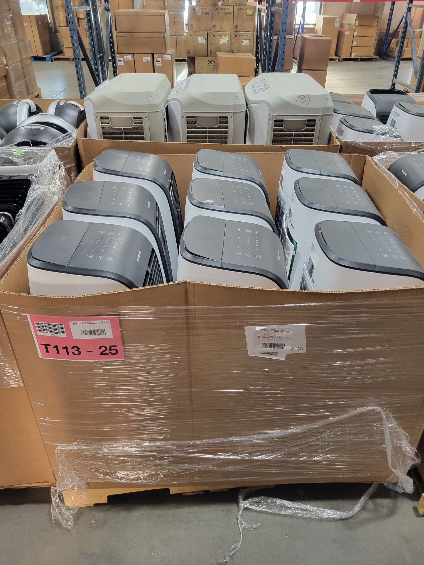 Liquidation Pallet of Portable HVACs, Pallet-DFU