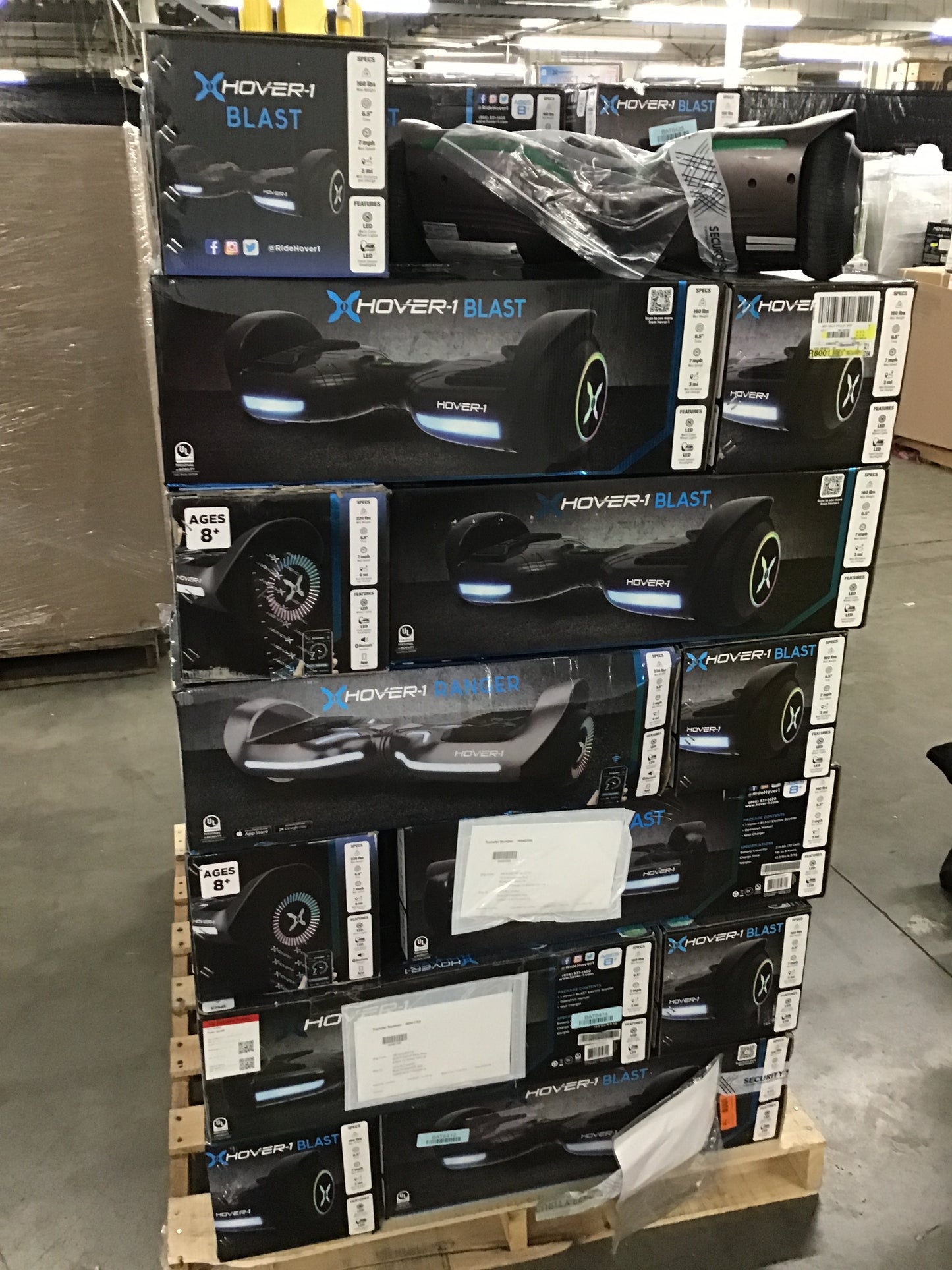 Liquidation Pallet of Hoverboards, Pallet-FEA