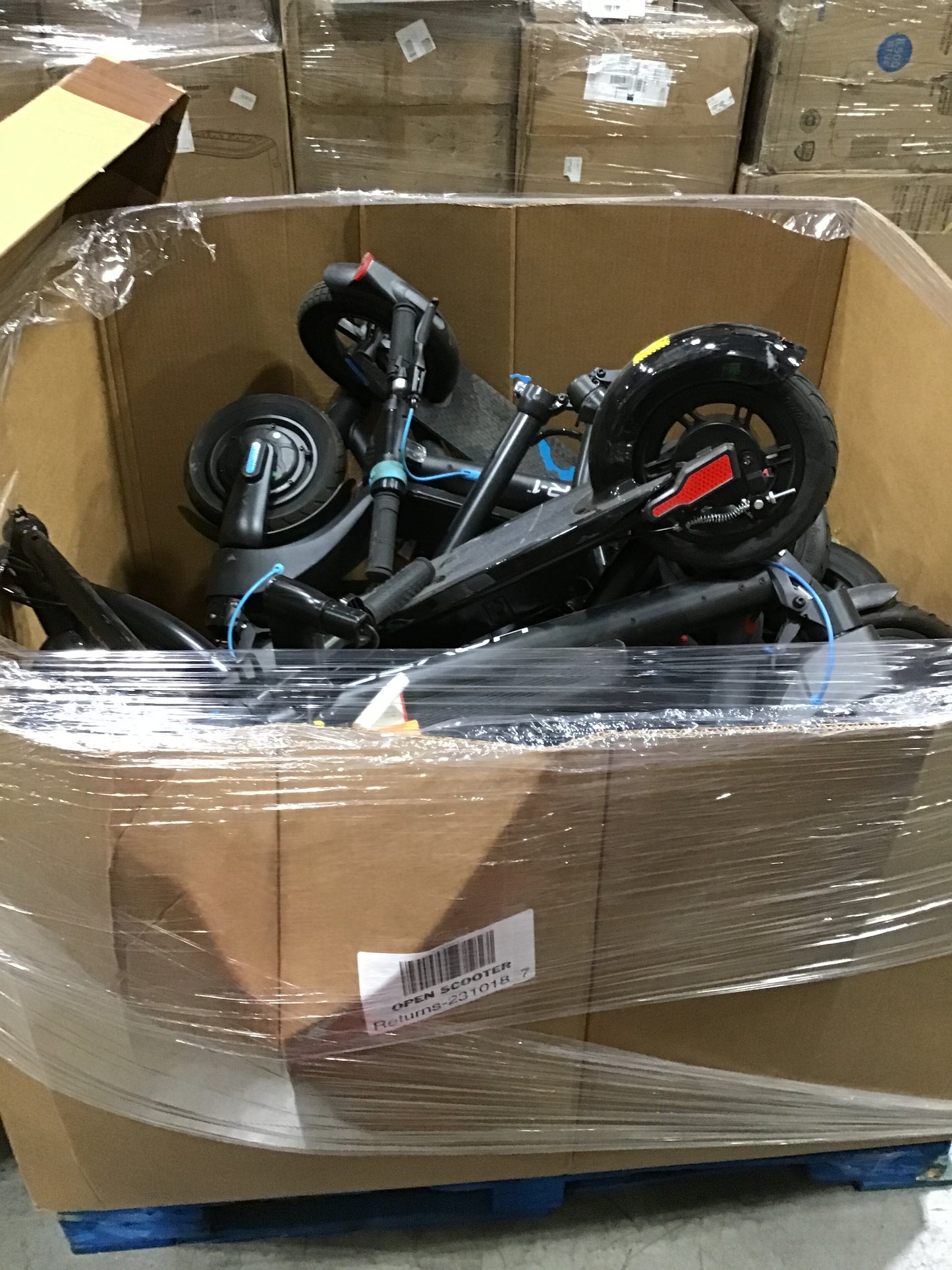 Liquidation Pallet of Electric Scooters, Pallet-EJW