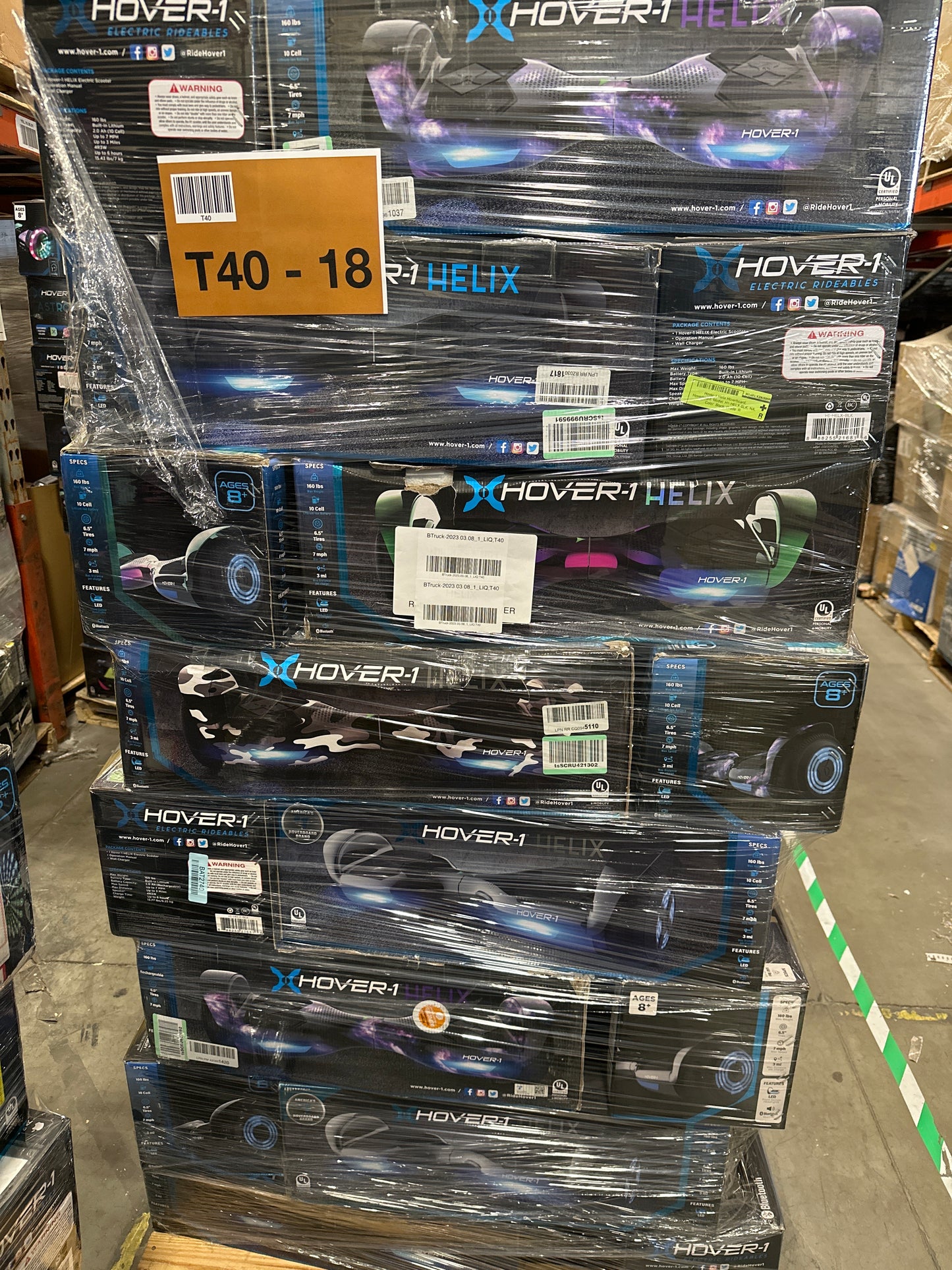 Liquidation Pallet of Hoverboards and Toys, Pallet-AMV