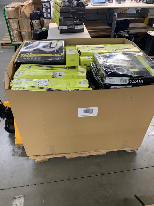 Liquidation Pallet of Camera Accessories, Lights and Power Devices, Pallet-CF