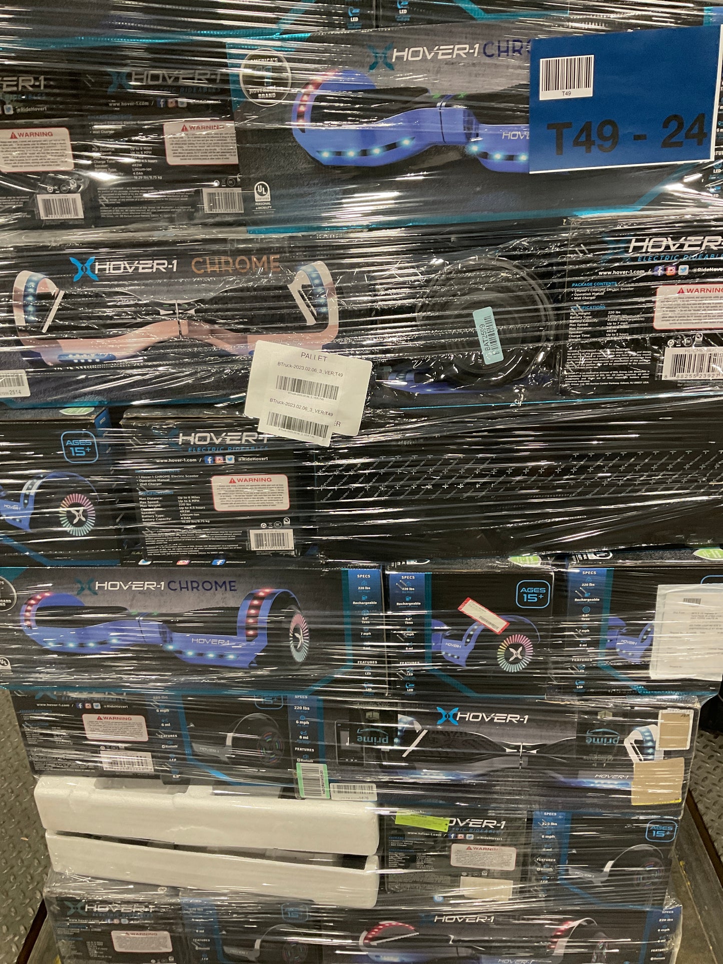 Liquidation Pallet of Hoverboards, Pallet-AQY