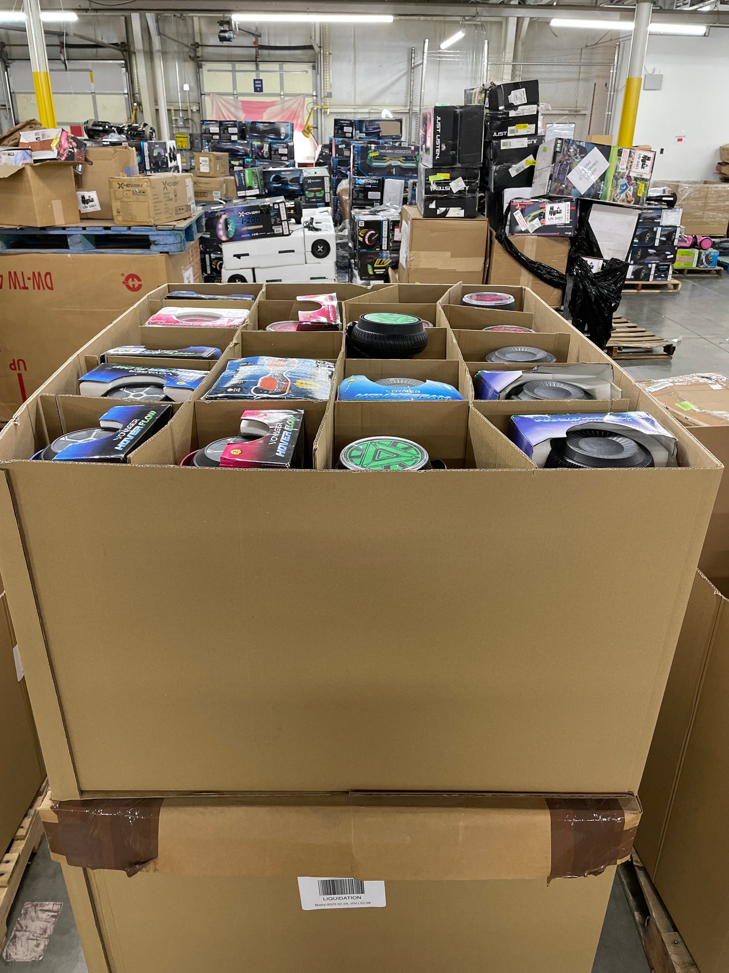 Liquidation Pallet of Hoverboards, Toys and Electric Scooters, Pallet-DK