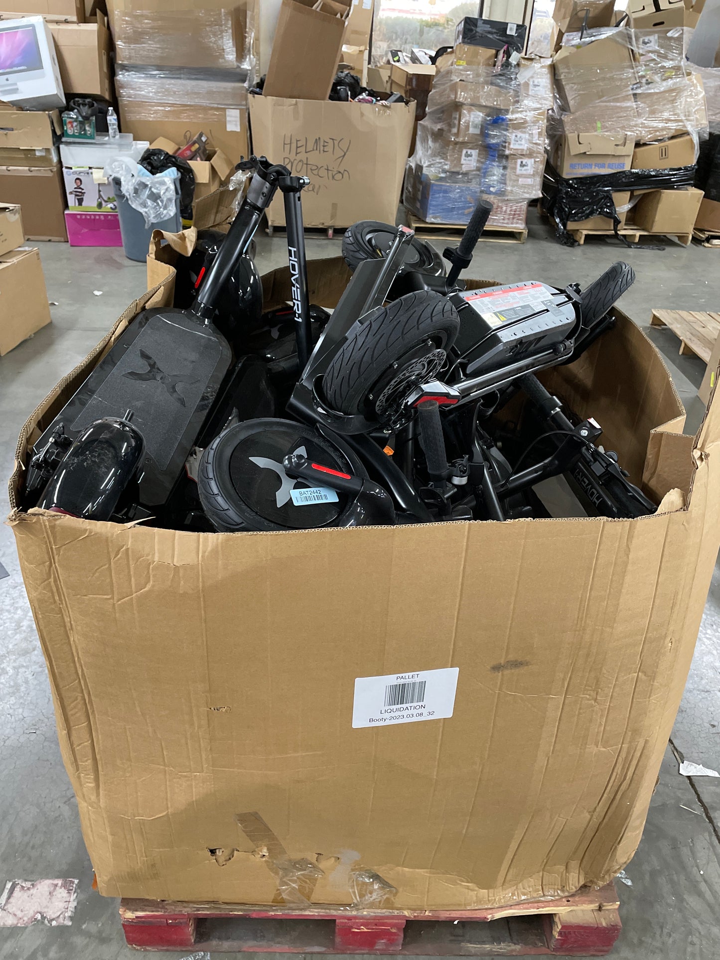 Liquidation Pallet of Electric Scooters, Pallet-QB