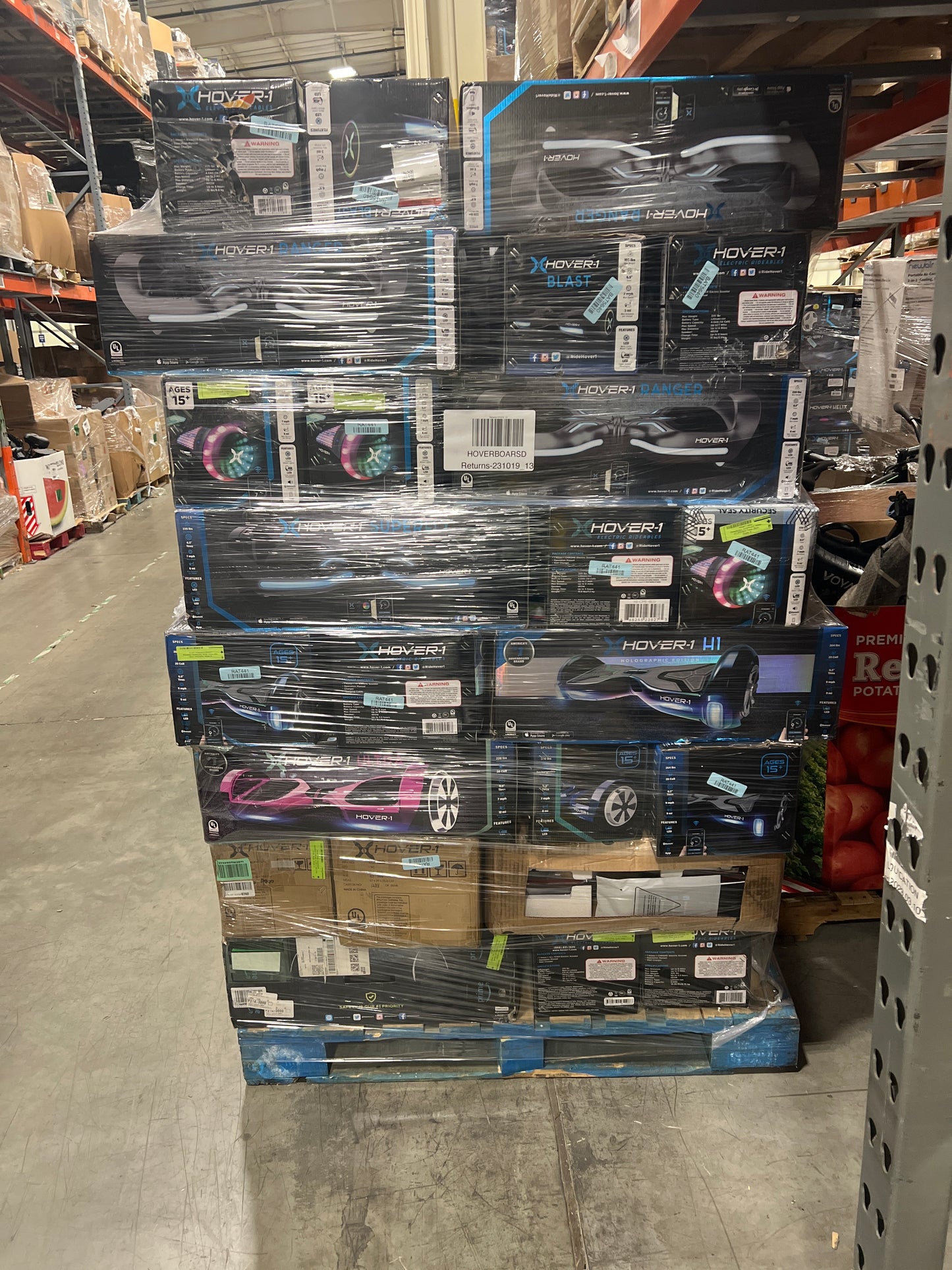 Liquidation Pallet of Hoverboards, Pallet-EHT