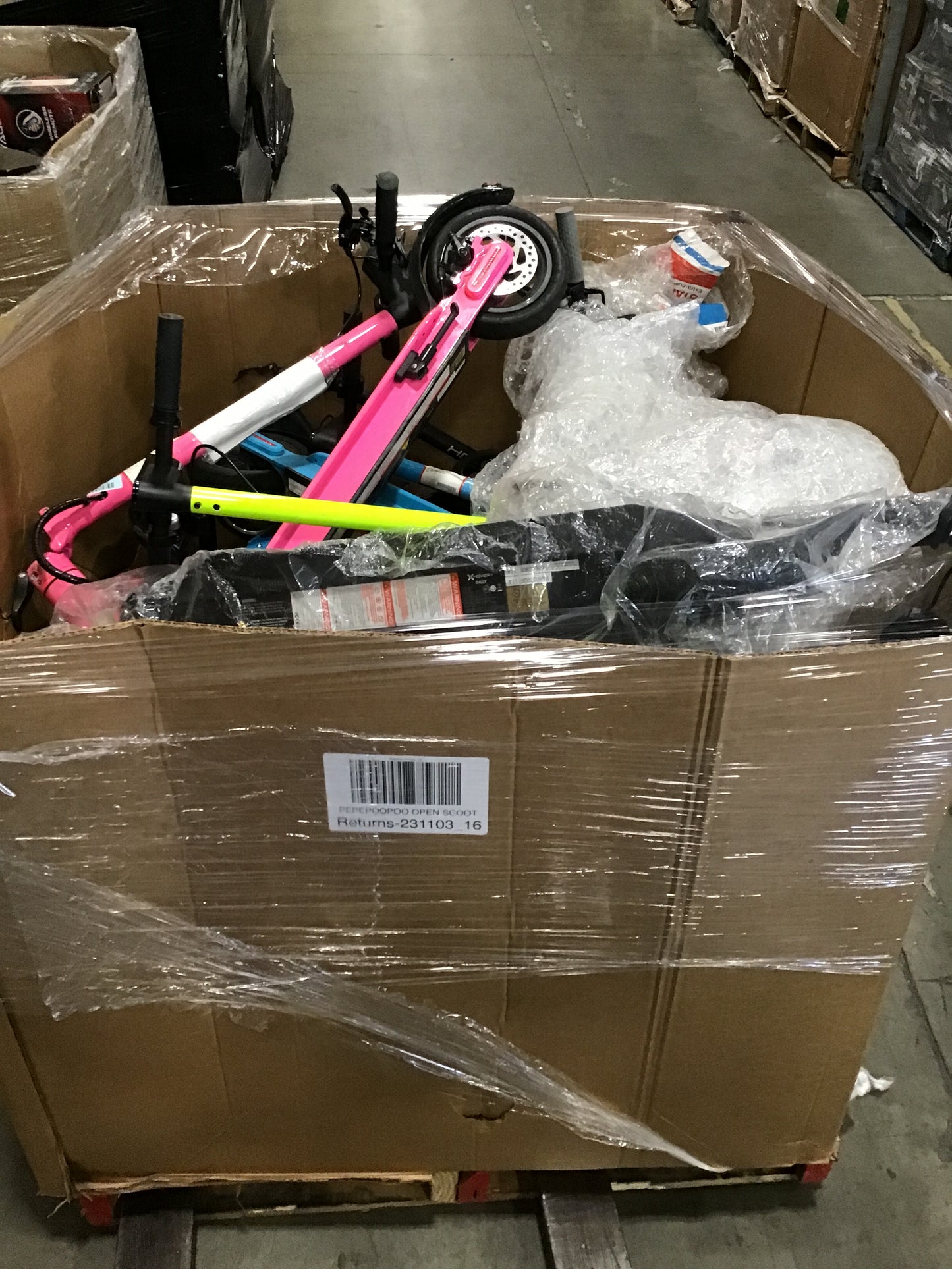 Liquidation Pallet of Electric Scooters, Pallet-EQL