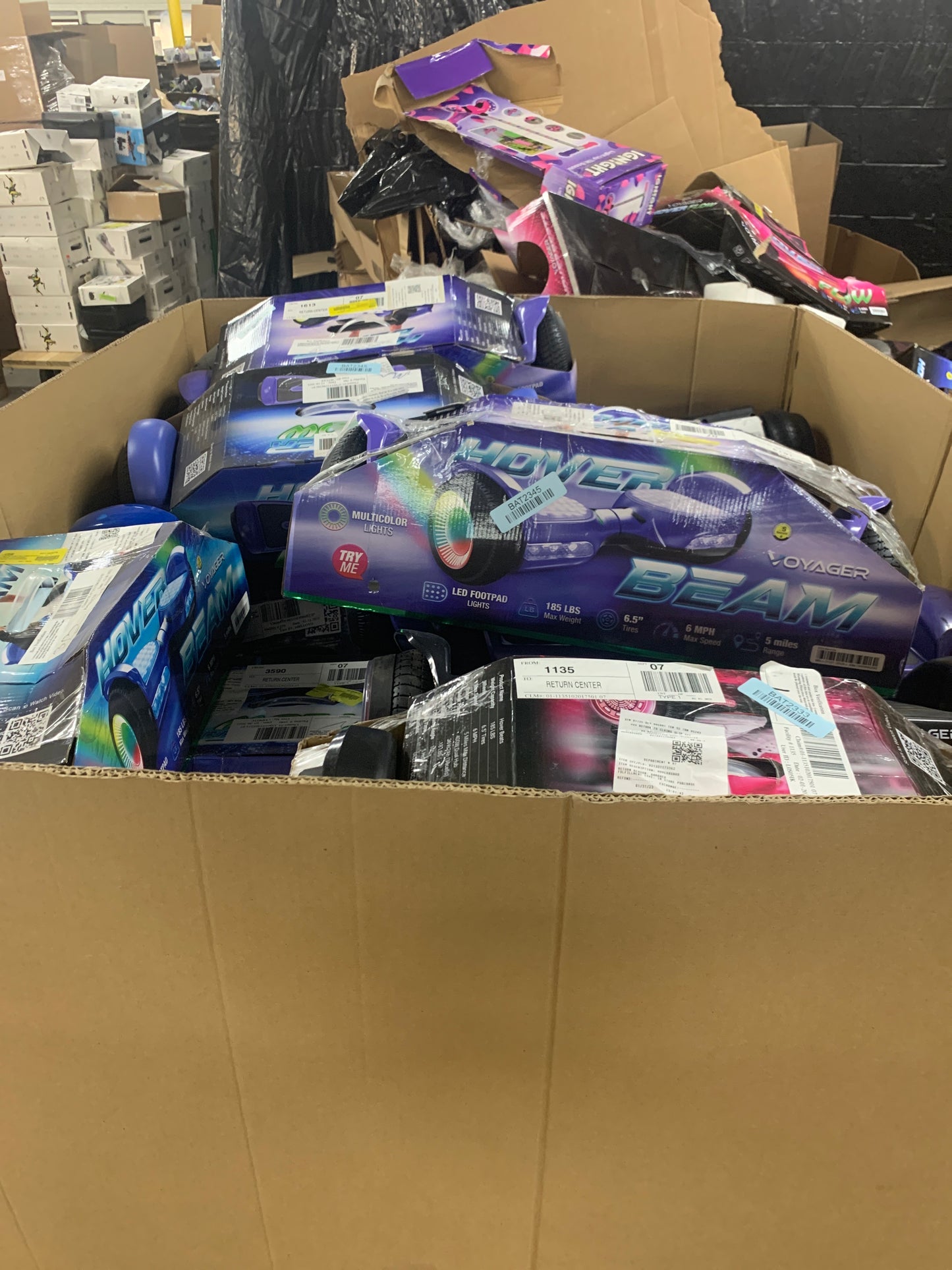 Liquidation Pallet of Hoverboards and Toys, Pallet-MS