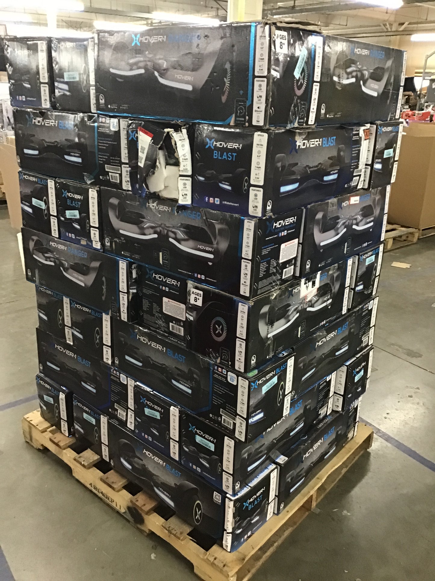 Liquidation Pallet of Hoverboards, Pallet-FEC