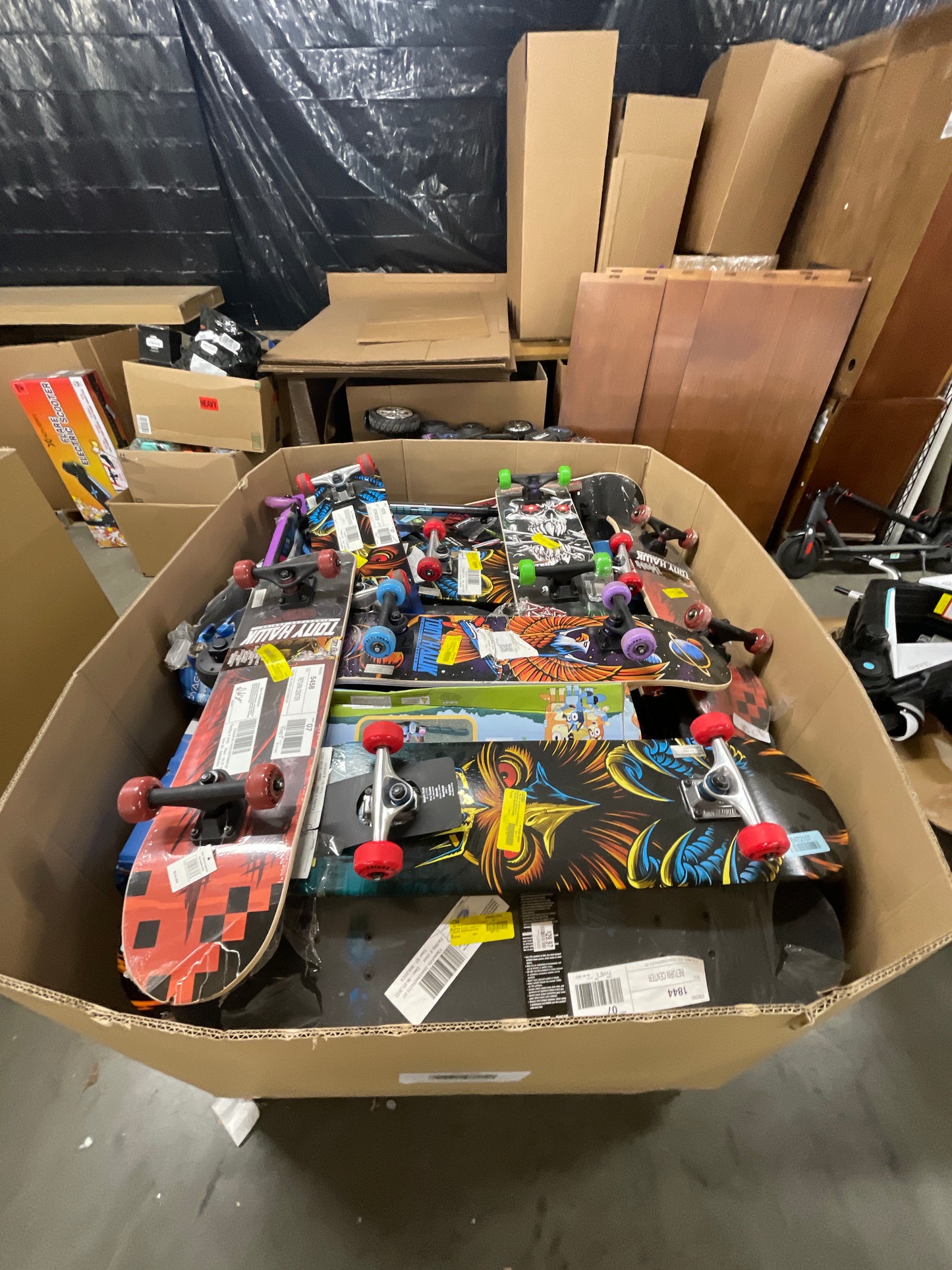 Liquidation Pallet of Toys and Electric Scooters, Pallet-HN
