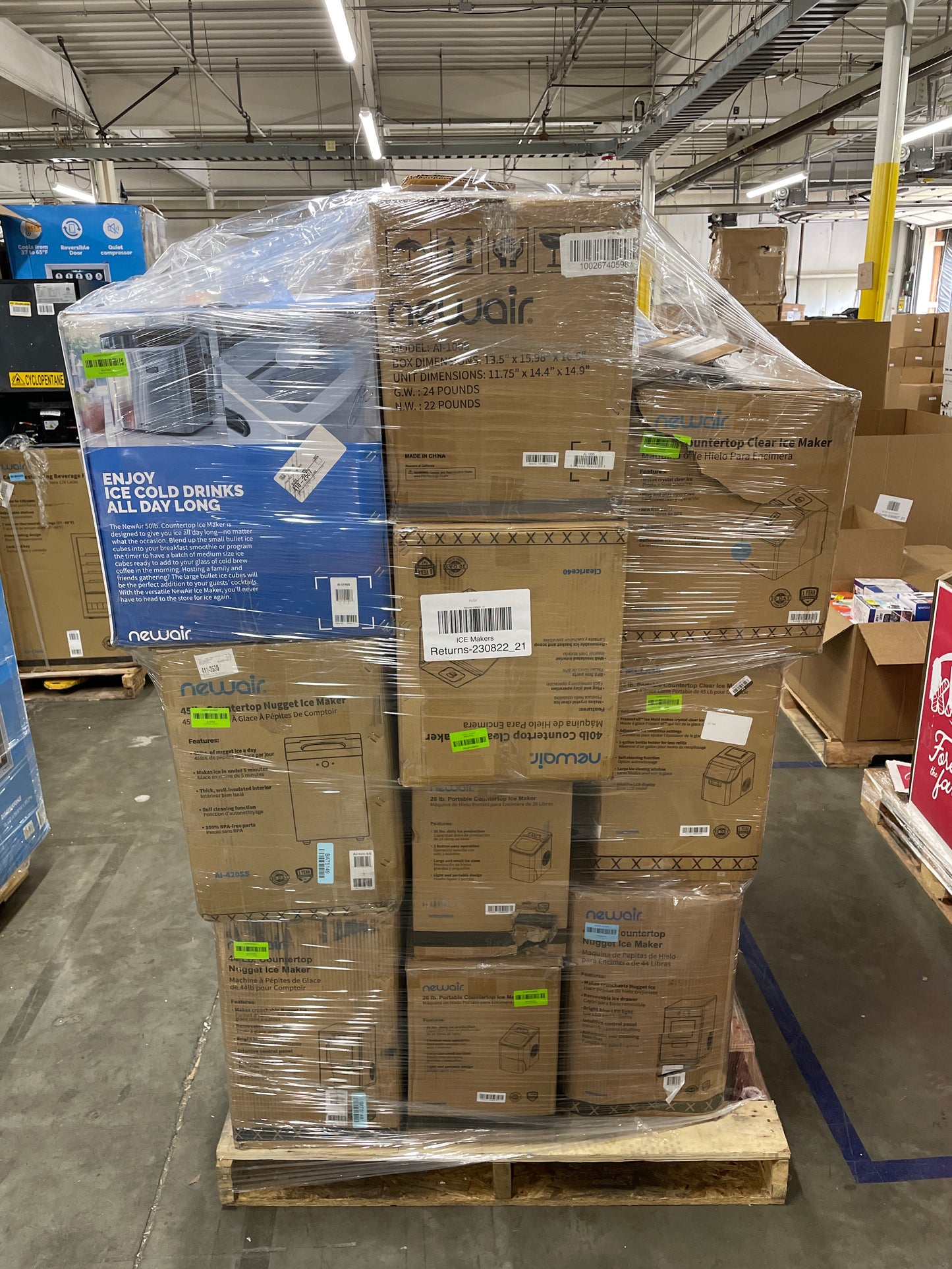 Liquidation Pallet of Compact Ice Makerss, Pallet-DCT